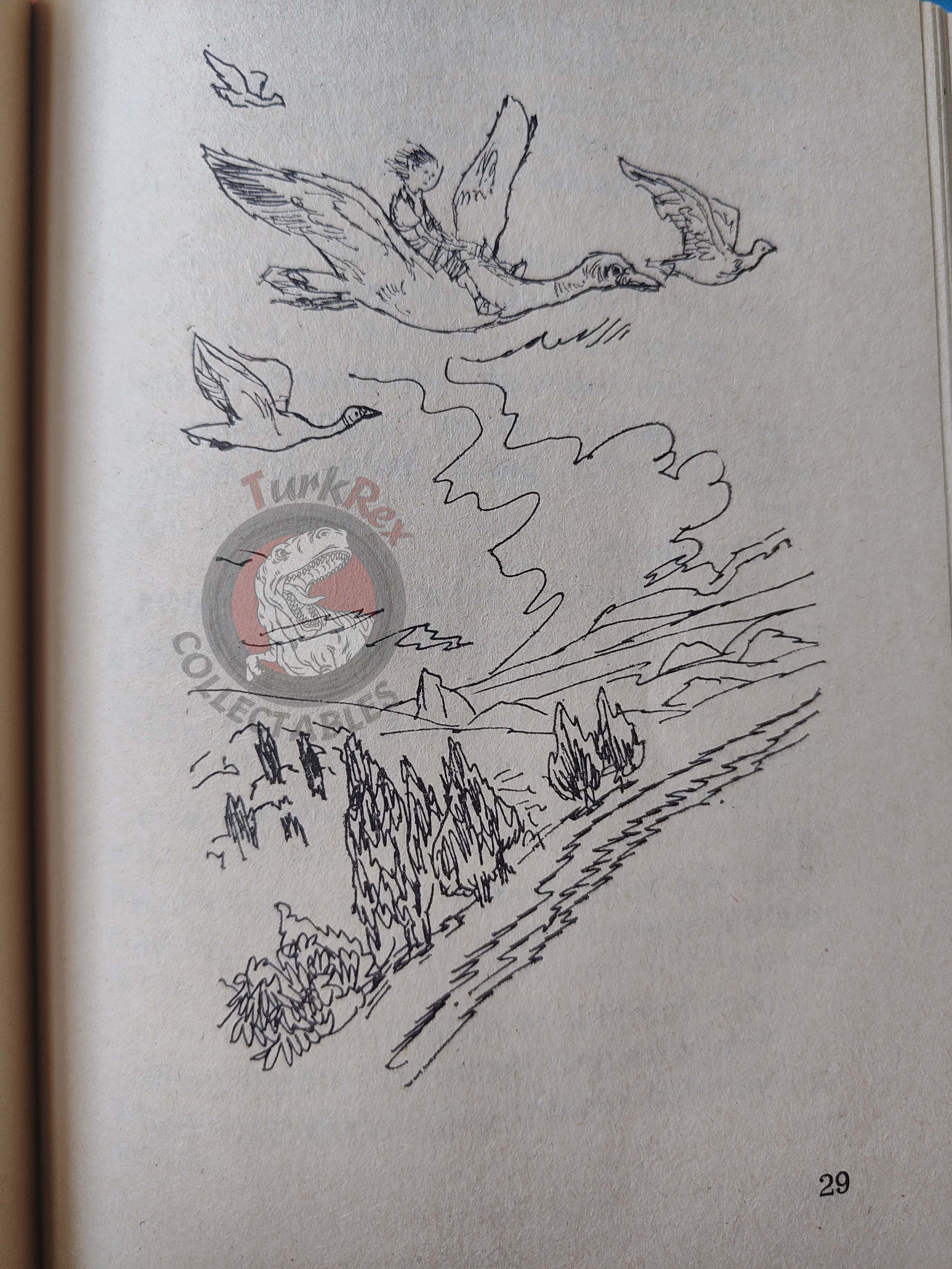Selma Lagerlöf – The Wonderful Adventures Of Nils 90s Illustrated Turkish Book Turkey