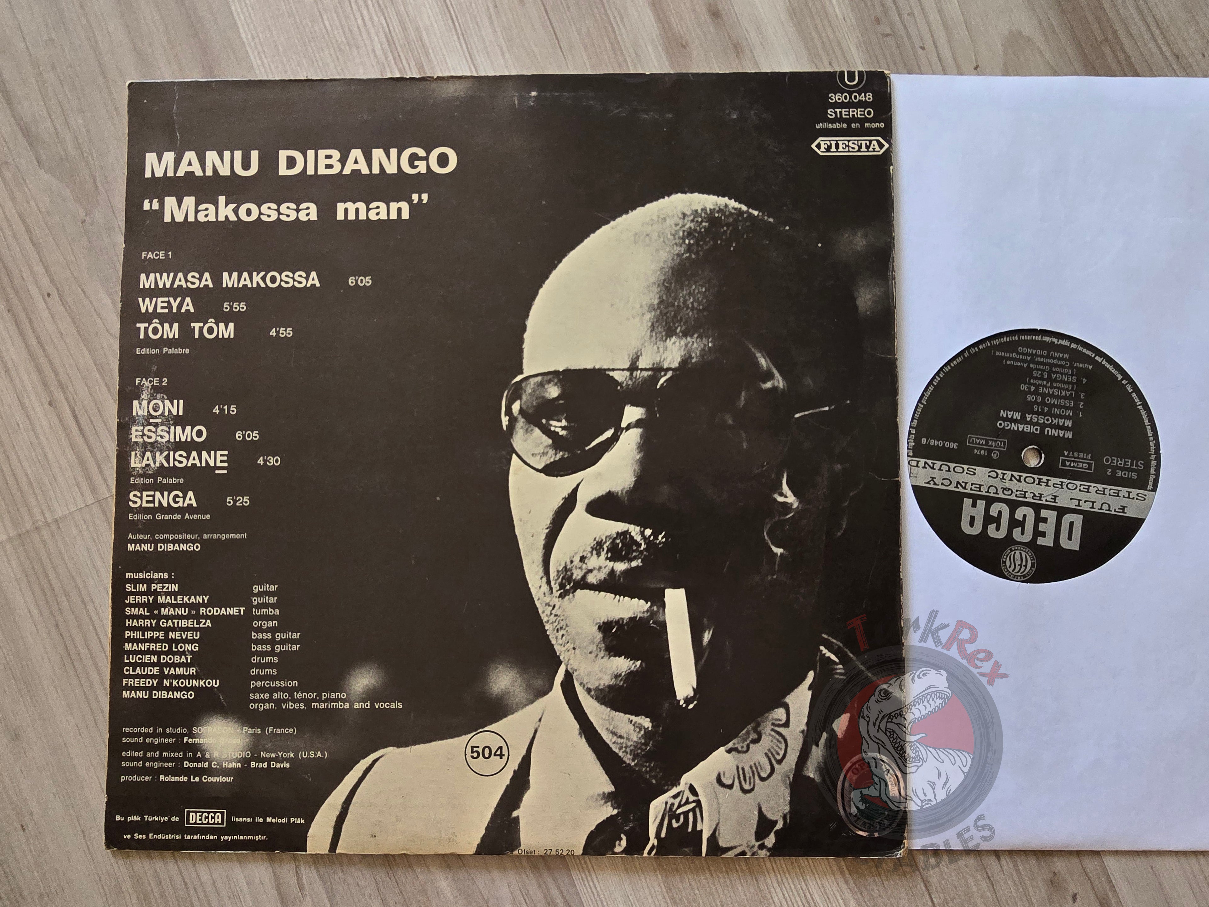 Manu Dibango – Makossa Man Turkish Pressing Vinyl Turkey Edition