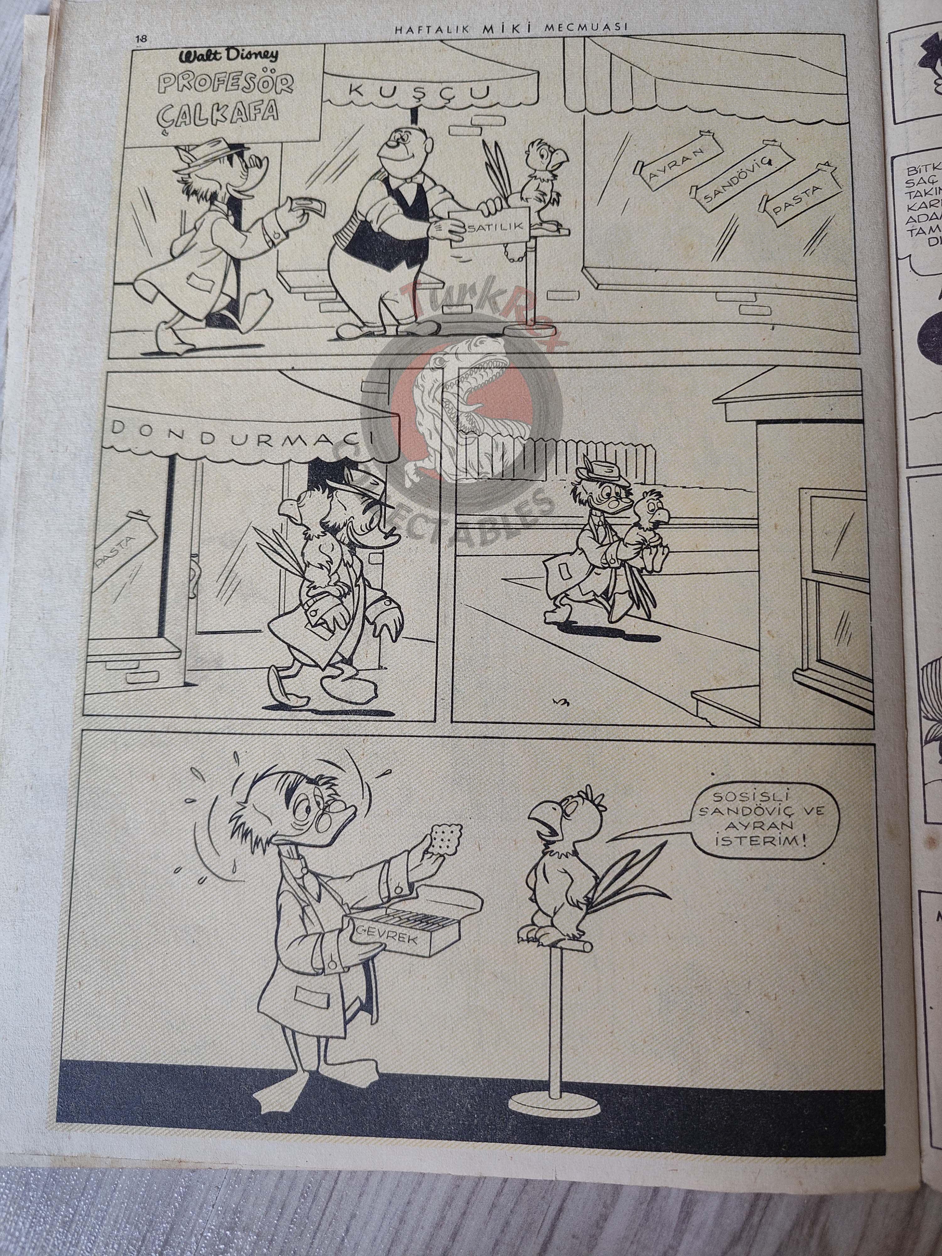 Mickey Mouse Mag #57 1963 Turkish Comic Turkey Walt Disney Donald Duck Goofy
