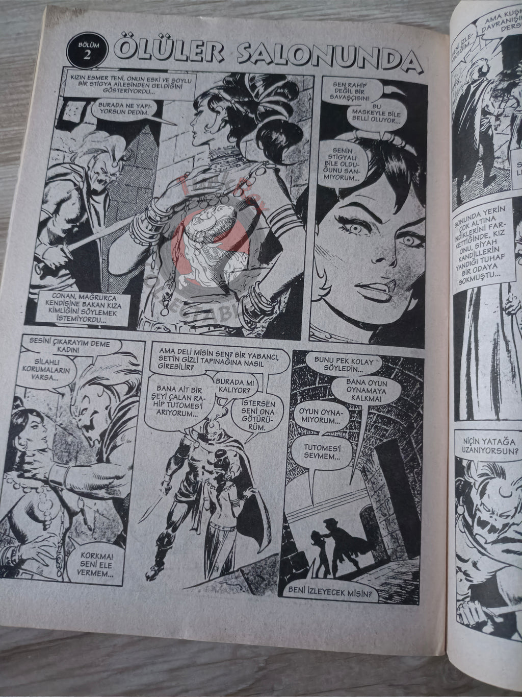 Kral Conan #11 The Savage Sword of #8 #10 Turkish Comic Turkey #45