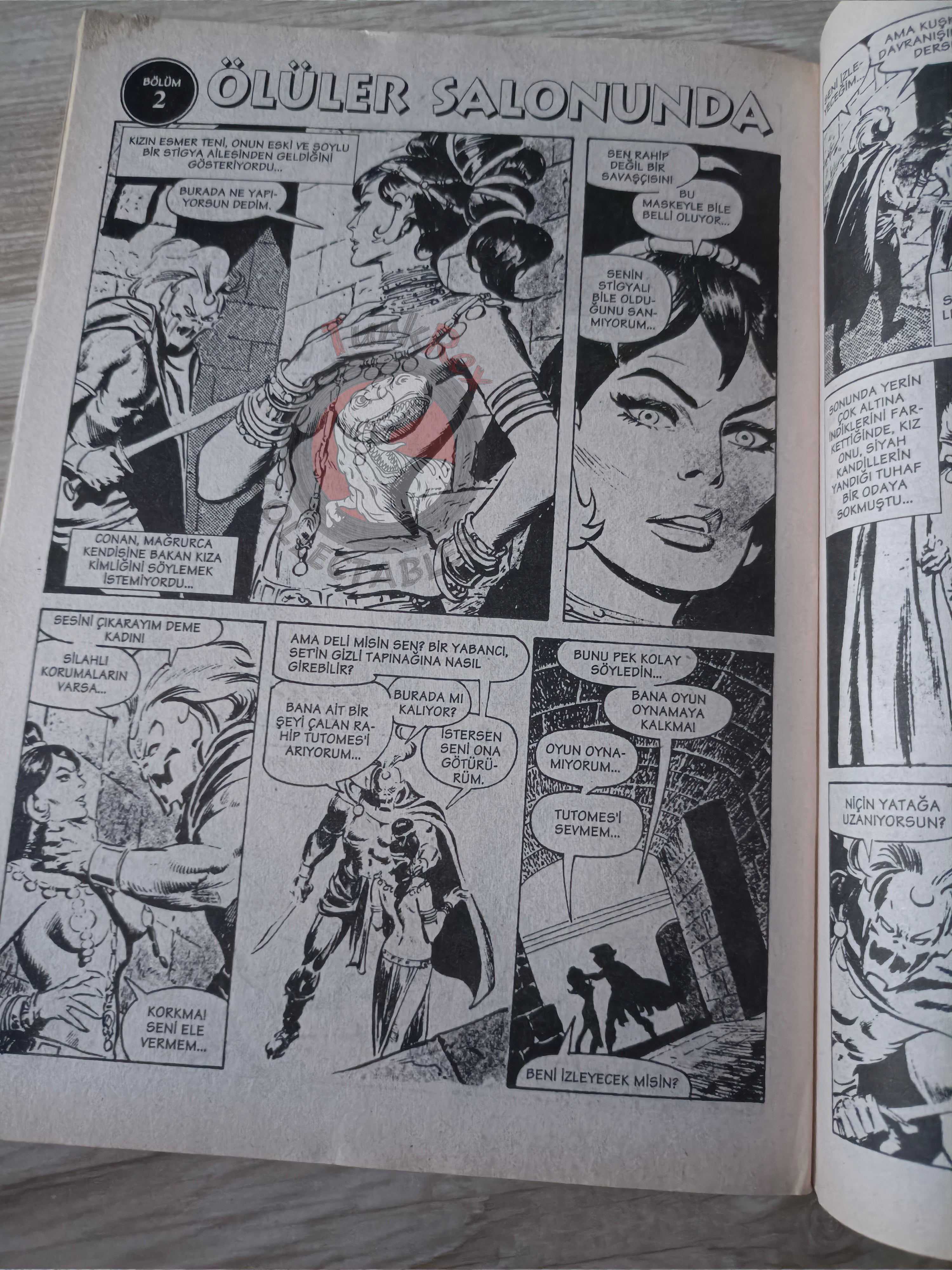 Kral Conan #11 The Savage Sword of #8 #10 Turkish Comic Turkey #45