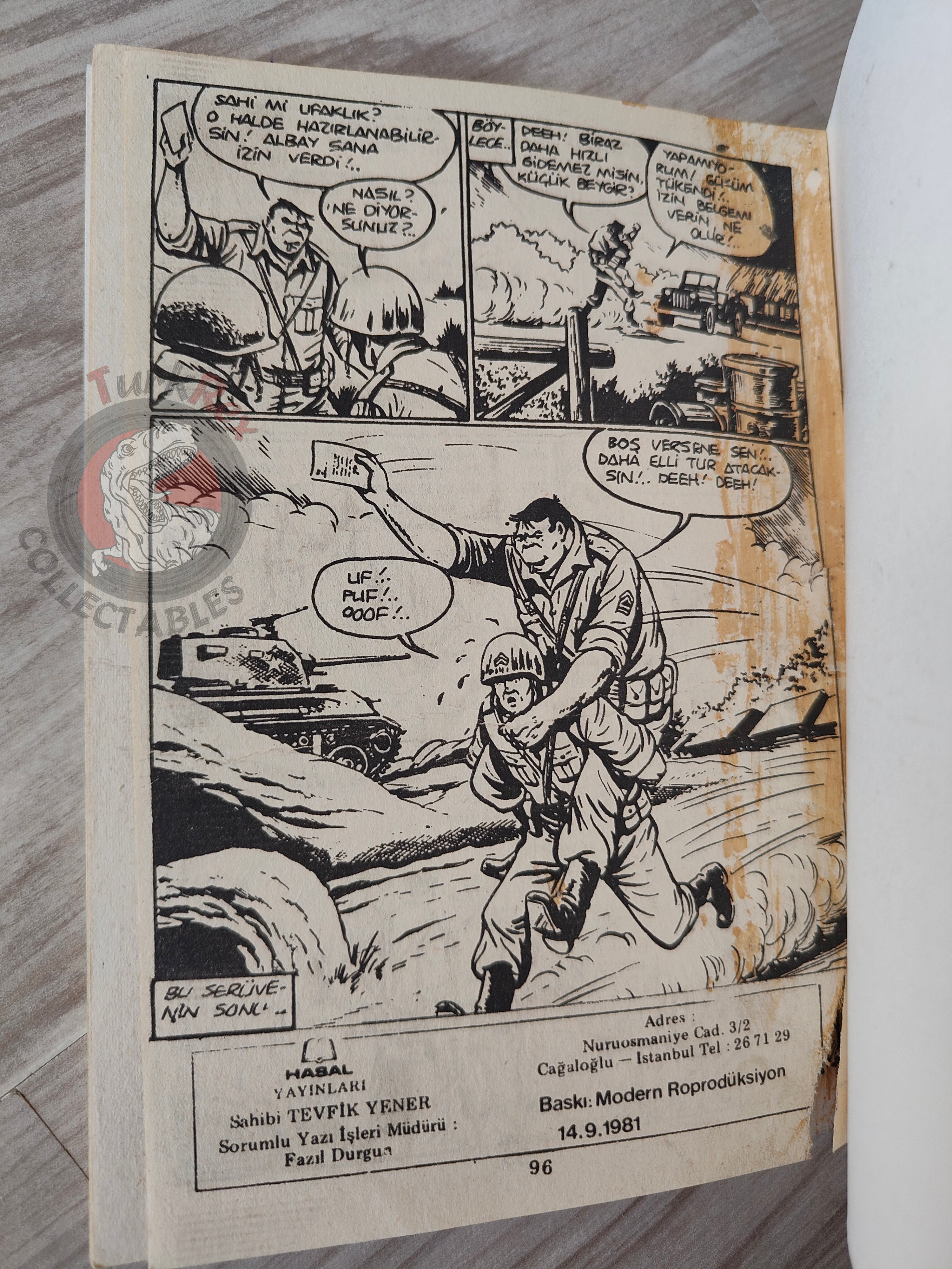 Oktar #3 1981 Turkish Comic Turkey Marco Polo Mon Journal