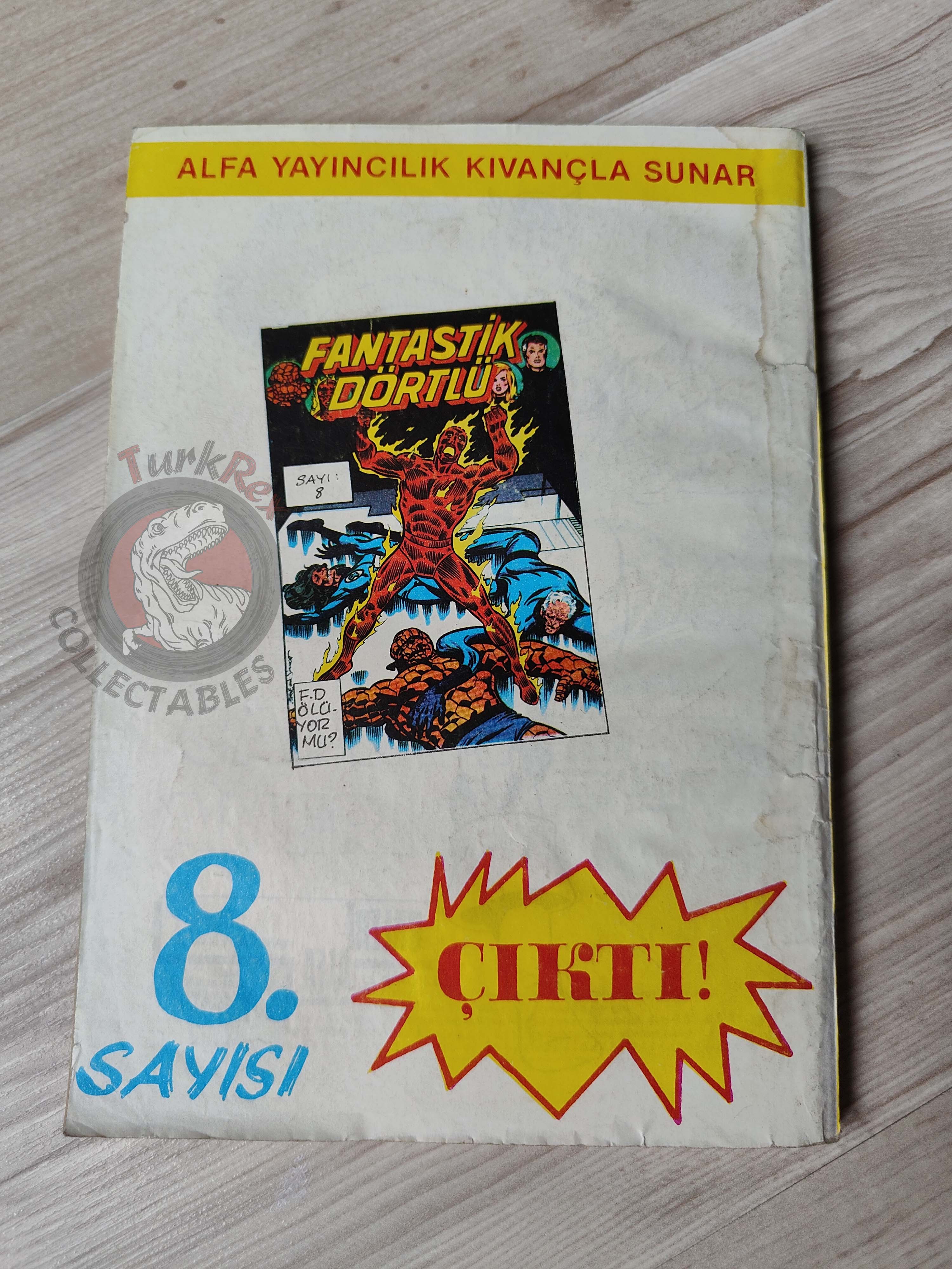 Captain America – Issue #8 1988 Turkish Comic Turkey #183 #184 #185 #186