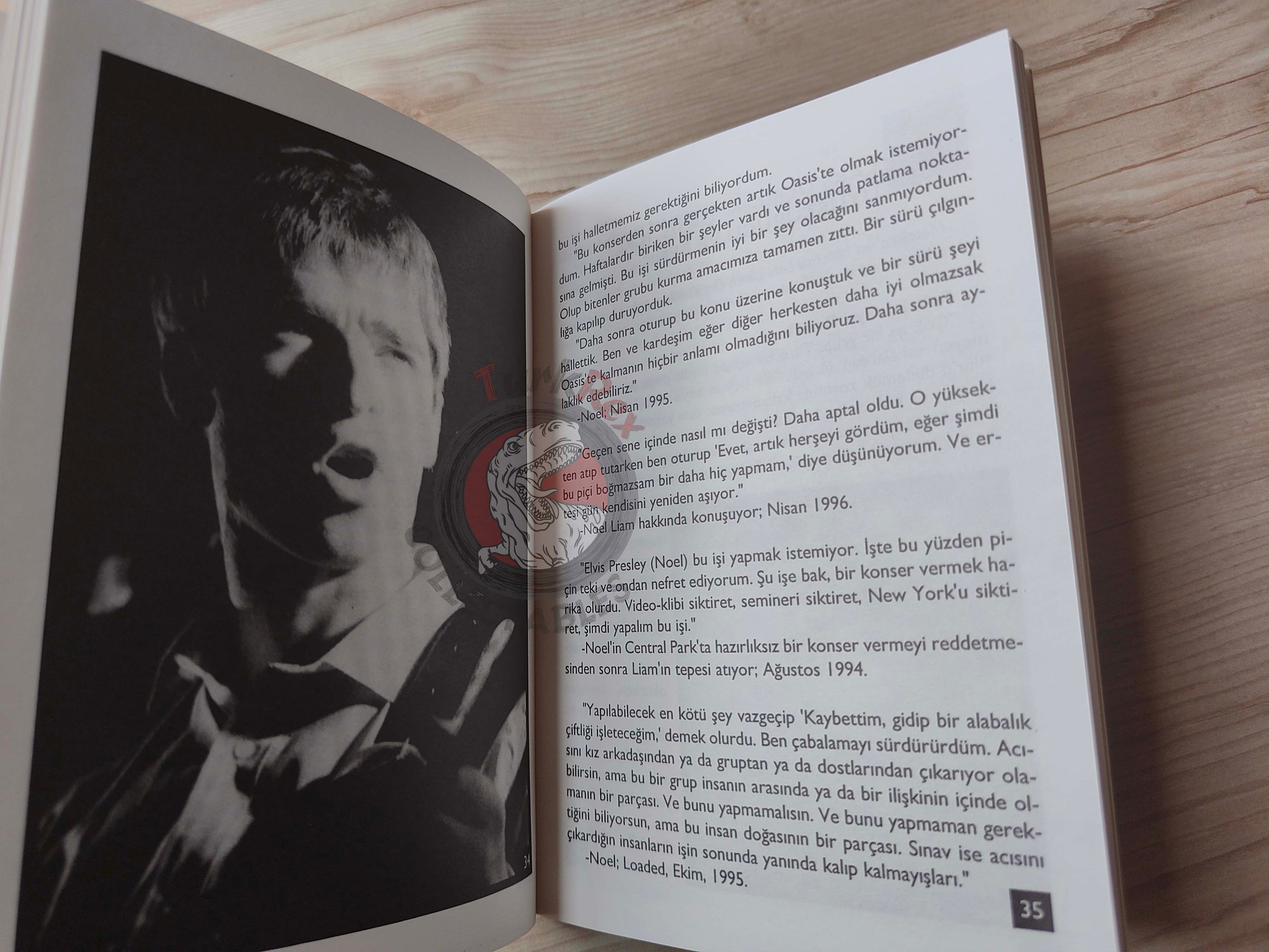 Oasis Biography Book 1997 1st by Turkish Writer Book Turkey