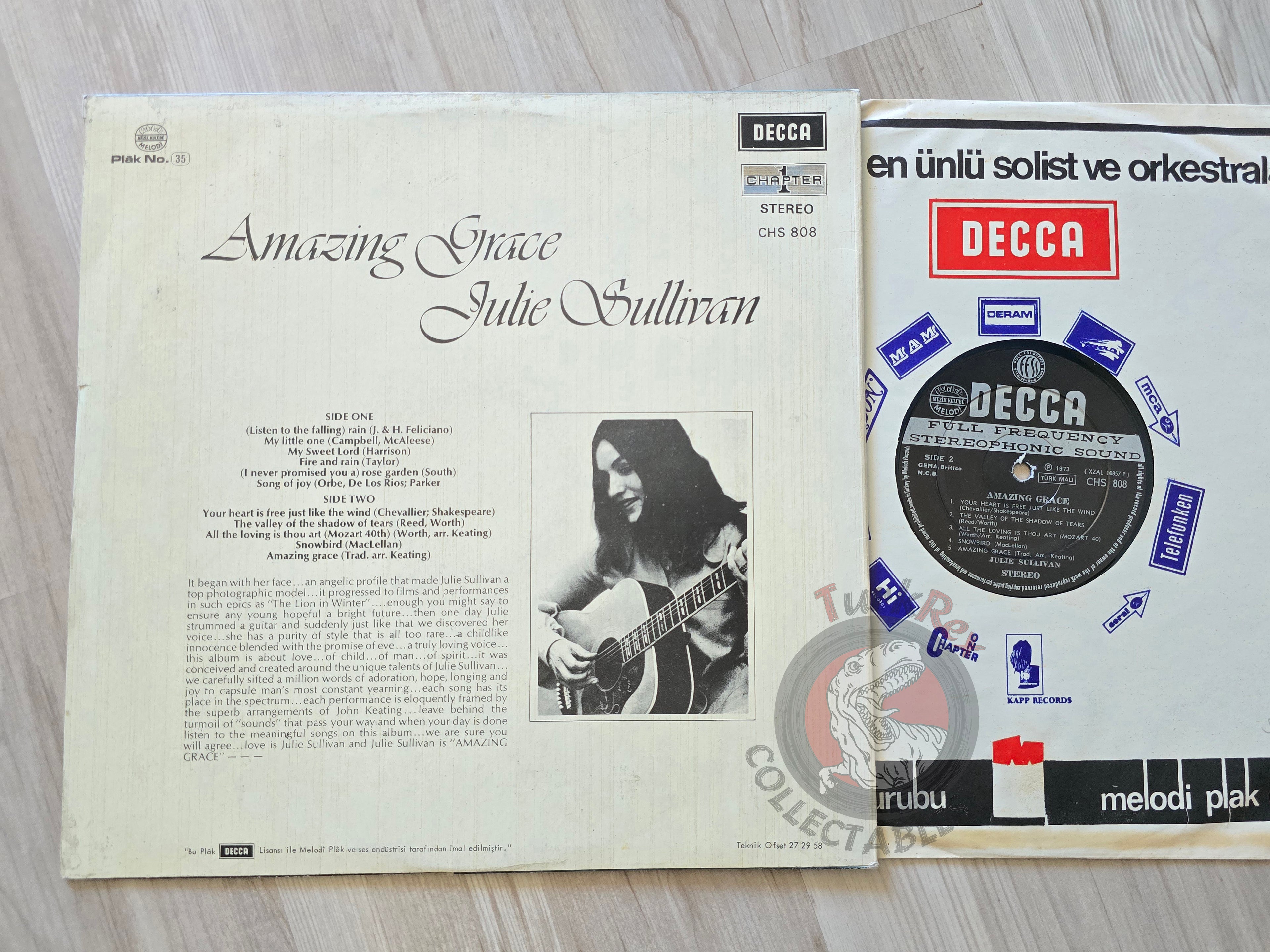 Julie Sullivan – Amazing Grace Turkish Pressing Vinyl Turkey Edition