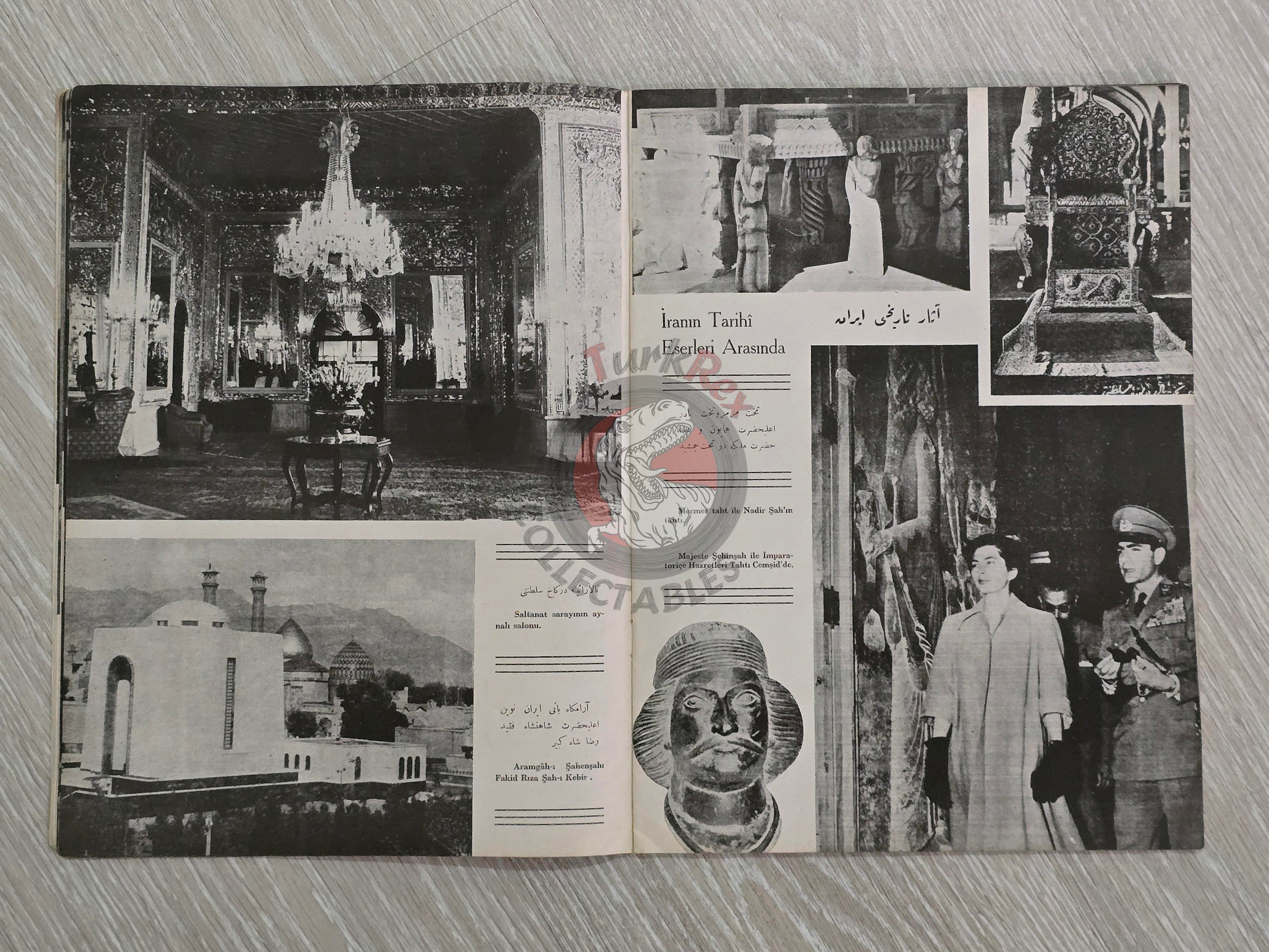 The Visit of Mohammad Reza Shah Pahlavi to Turkey 1956 Turkish Book Iran Propaganda Persian