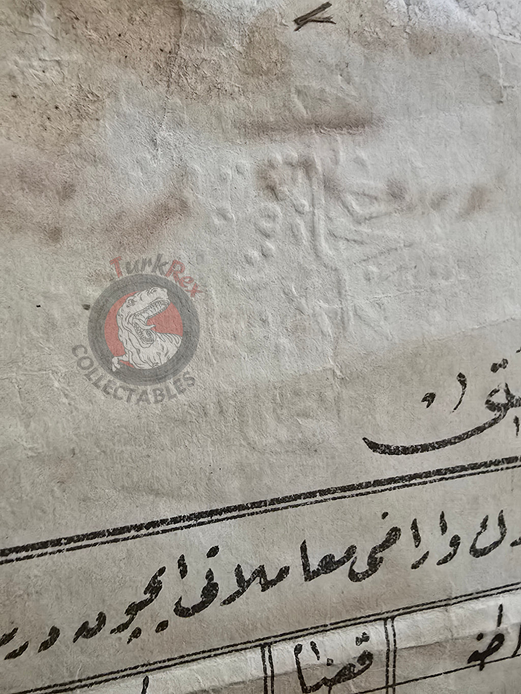 Ottoman 1907 Land Deed Vineyard in Adana Tarsus Title Deed Police Sheikh Greek