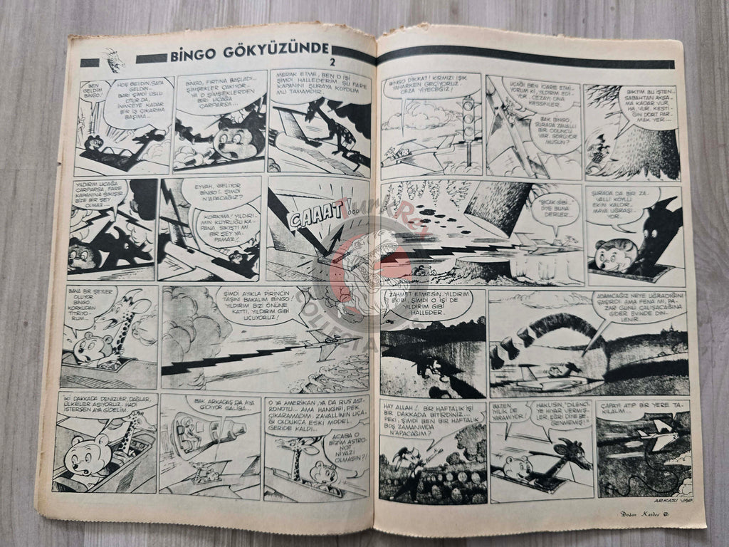 Doğan Kardeş 1971 Magazine #33 Turkish Comic Turkey Sinbad the Sailor Alice In Wonderland