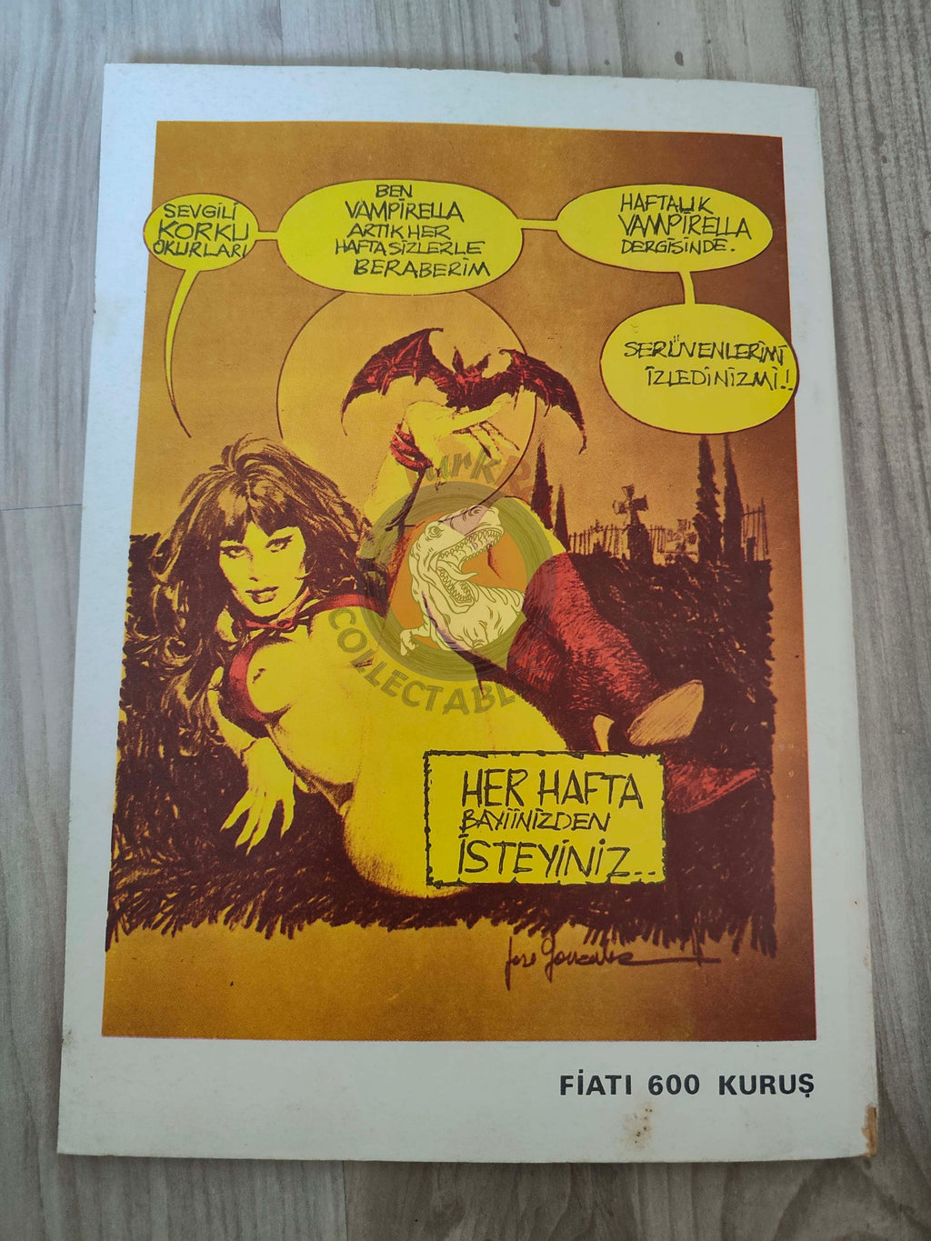 Korku March 1977 Turkish Comic Turkey Vampirella #57 Warren Creepy Eerie