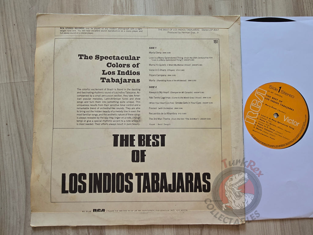 Los Indios Tabajaras – The Best Of Turkish Pressing Vinyl Turkey Edition