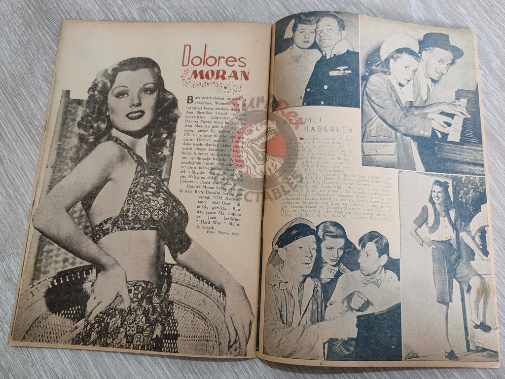 Yıldız 1945 Joan Bennett Turkish Mag Turkey Hollywood Deanna Durbin Olivia de Havilland Peggy Ryan