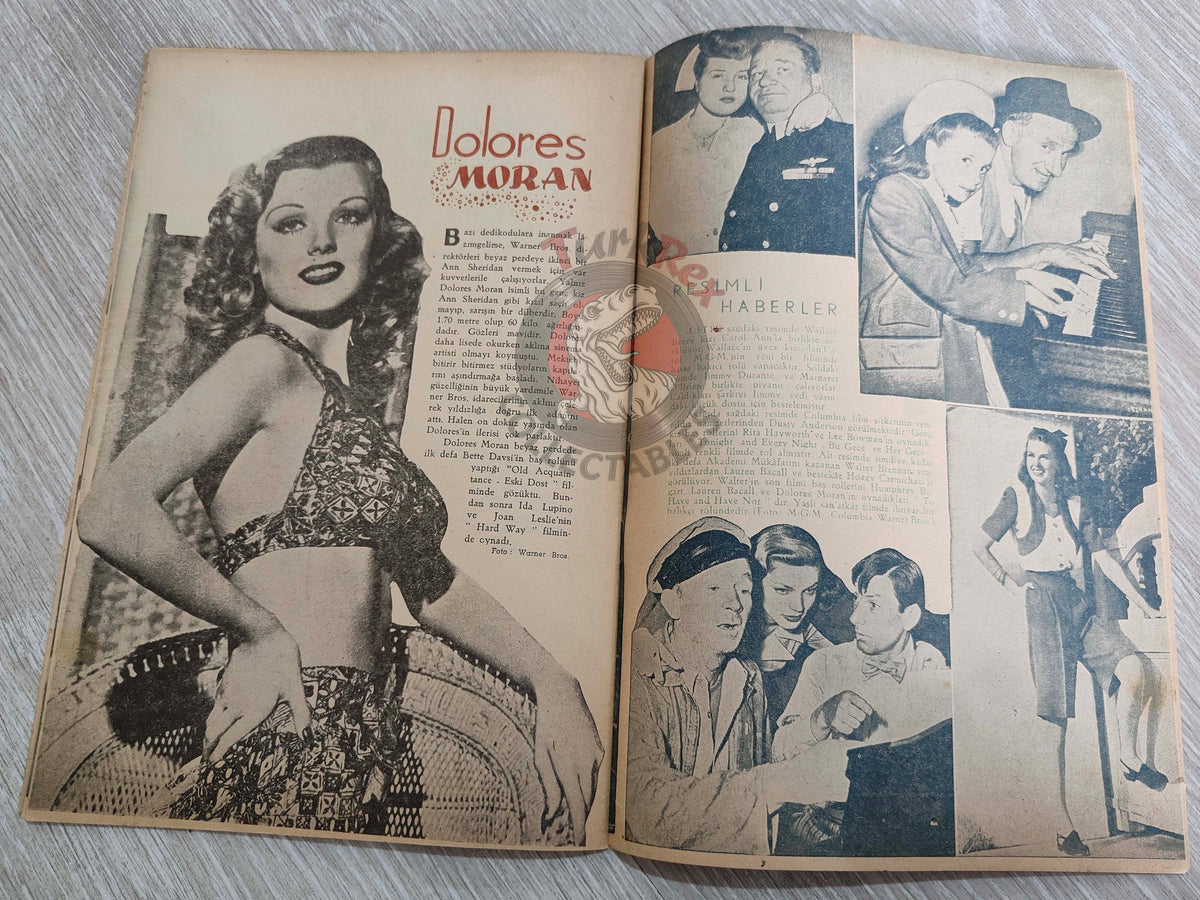 Yıldız 1945 Joan Bennett Turkish Mag Turkey Hollywood Deanna Durbin Olivia de Havilland Peggy Ryan