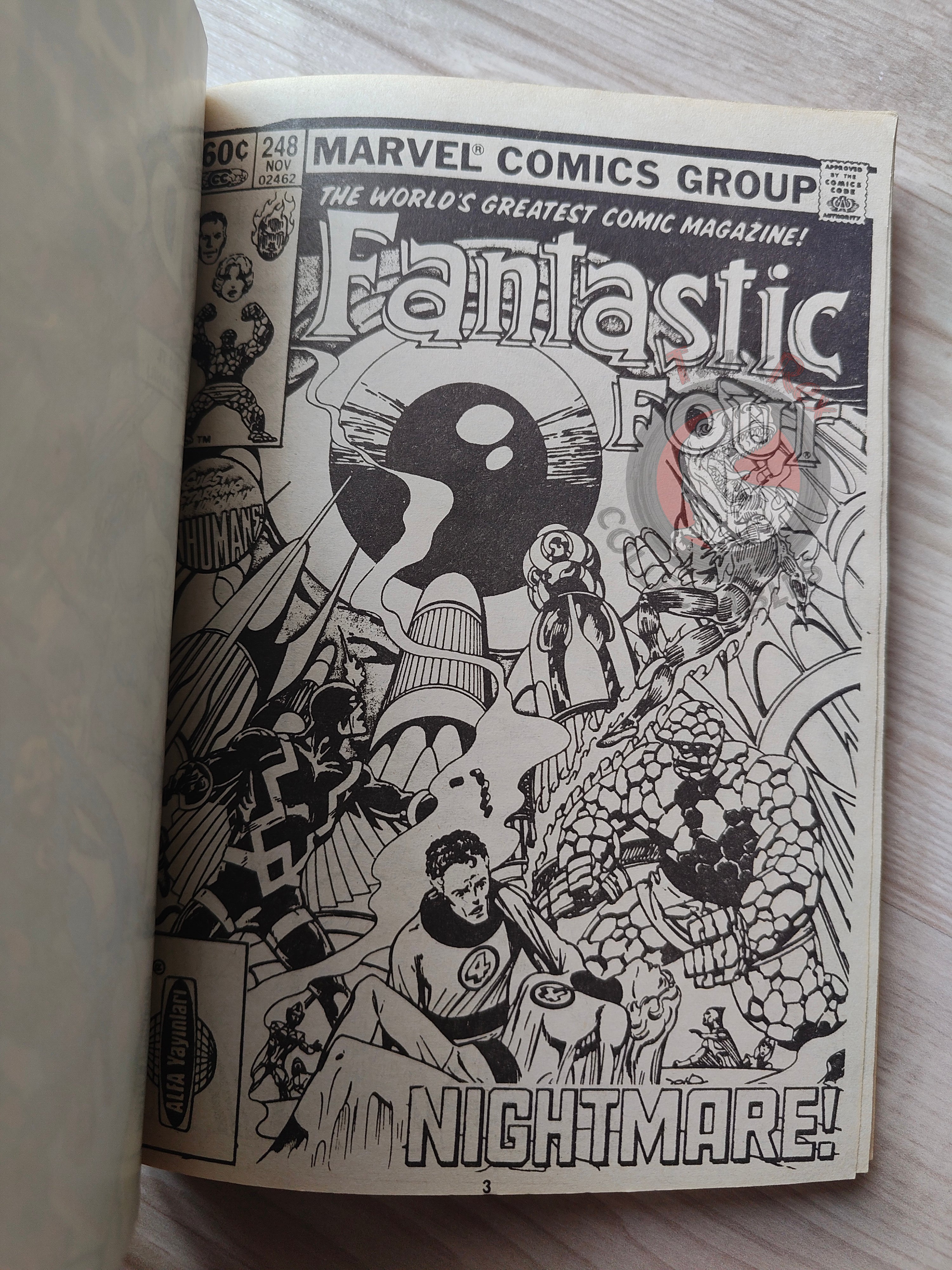 Fantastic Four Special Issue 1989 Turkish Comic Turkey #245 - #258