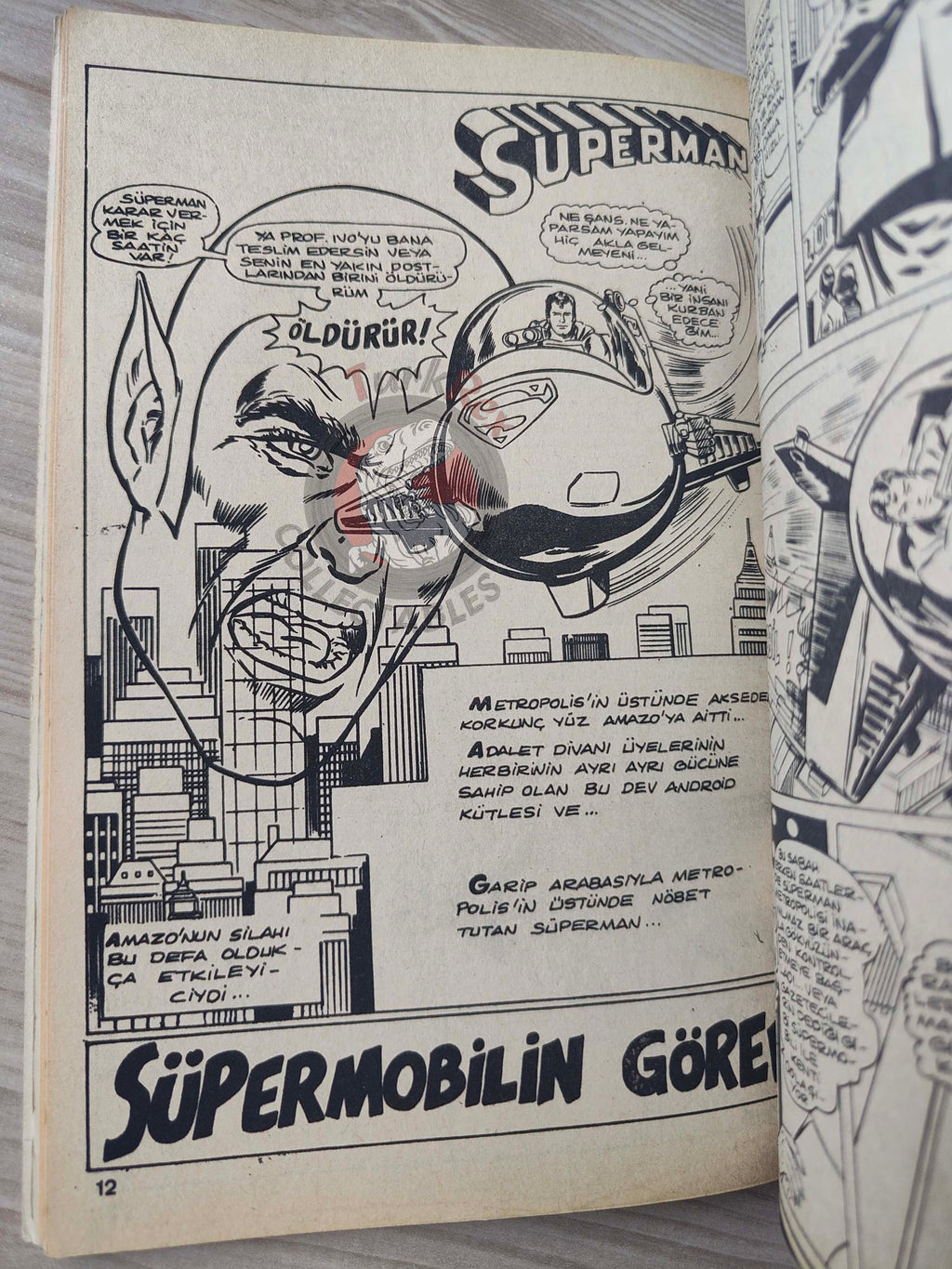 Superman Vol #10 1980s Turkish Comic Turkey #343 Action Comics #480 #481 #482 #483 #502