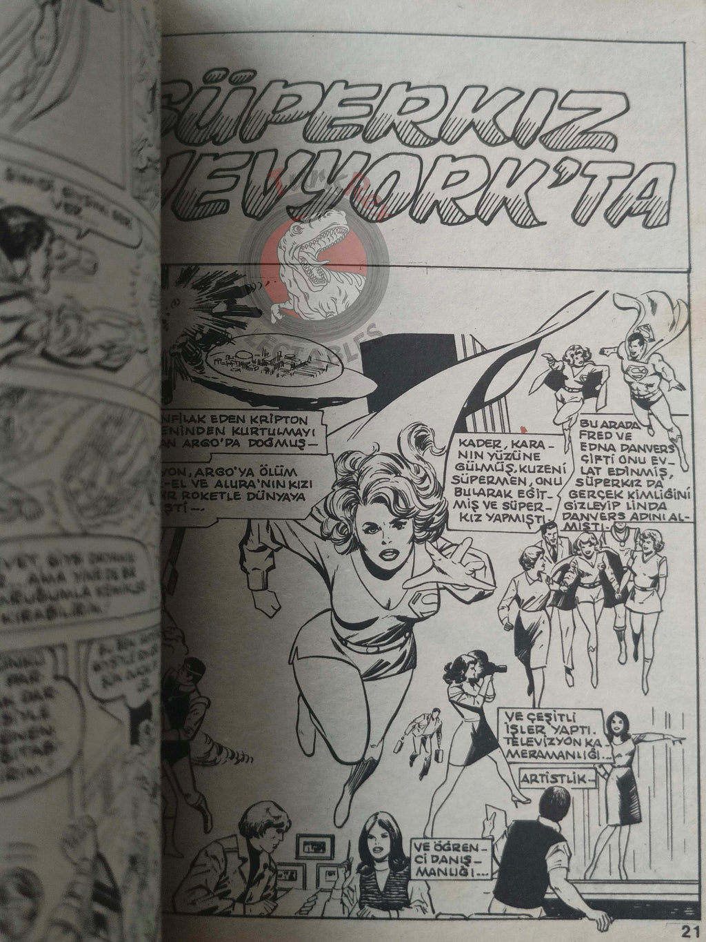 Superman Vol #14 1990 Turkish Comic Turkey Supergirl Batman Justice League Of America
