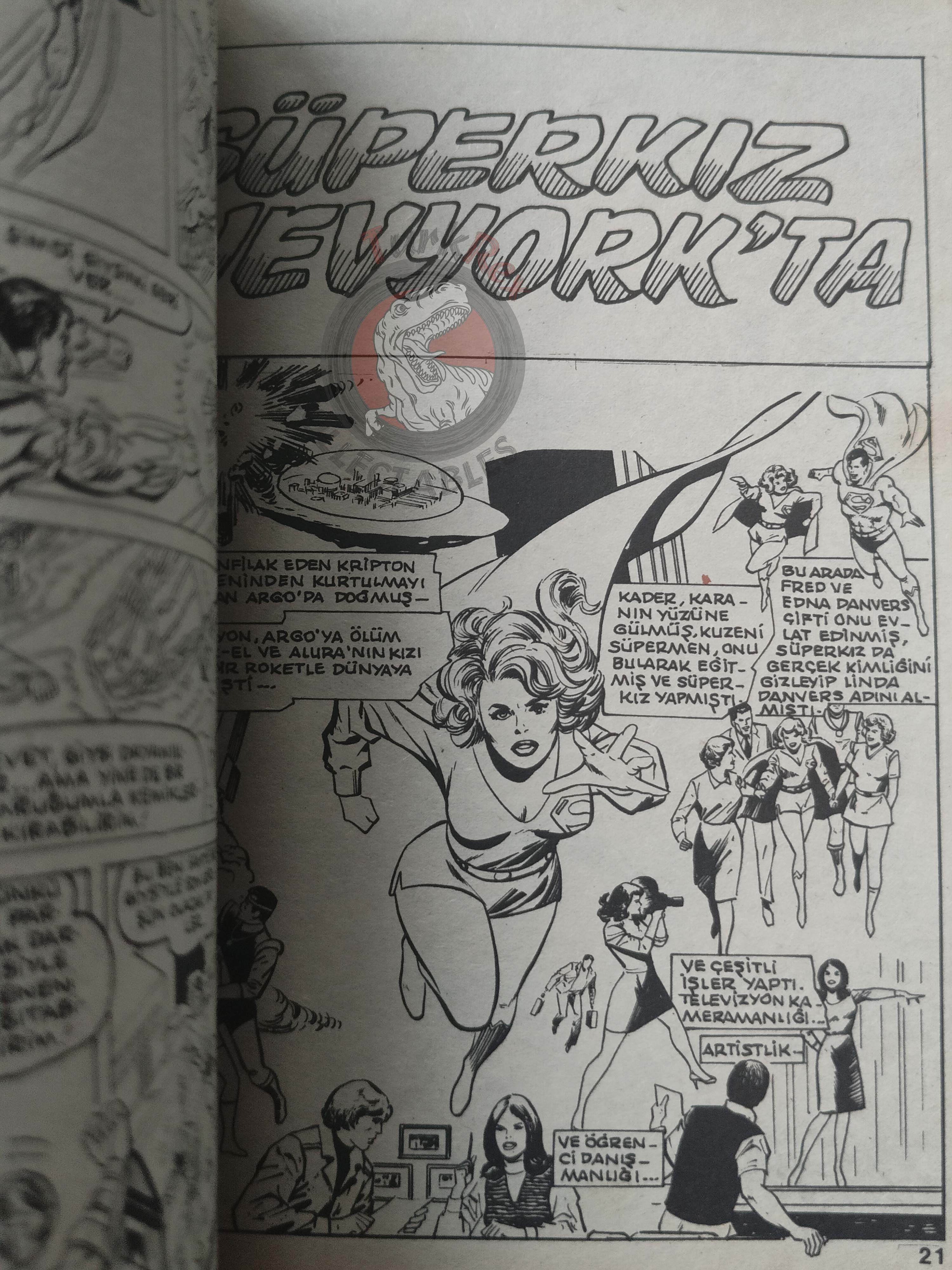 Superman Vol #14 1990 Turkish Comic Turkey Supergirl Batman Justice League Of America