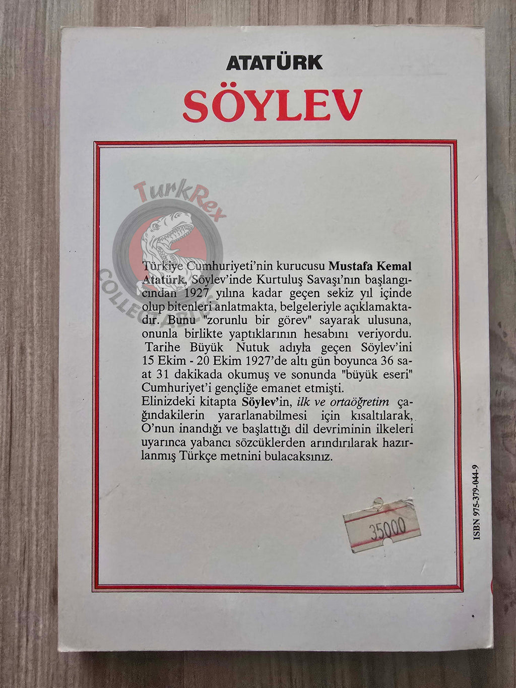 Mustafa Kemal Atatürk – Nutuk The Speech 1991 Turkish Book Turkey