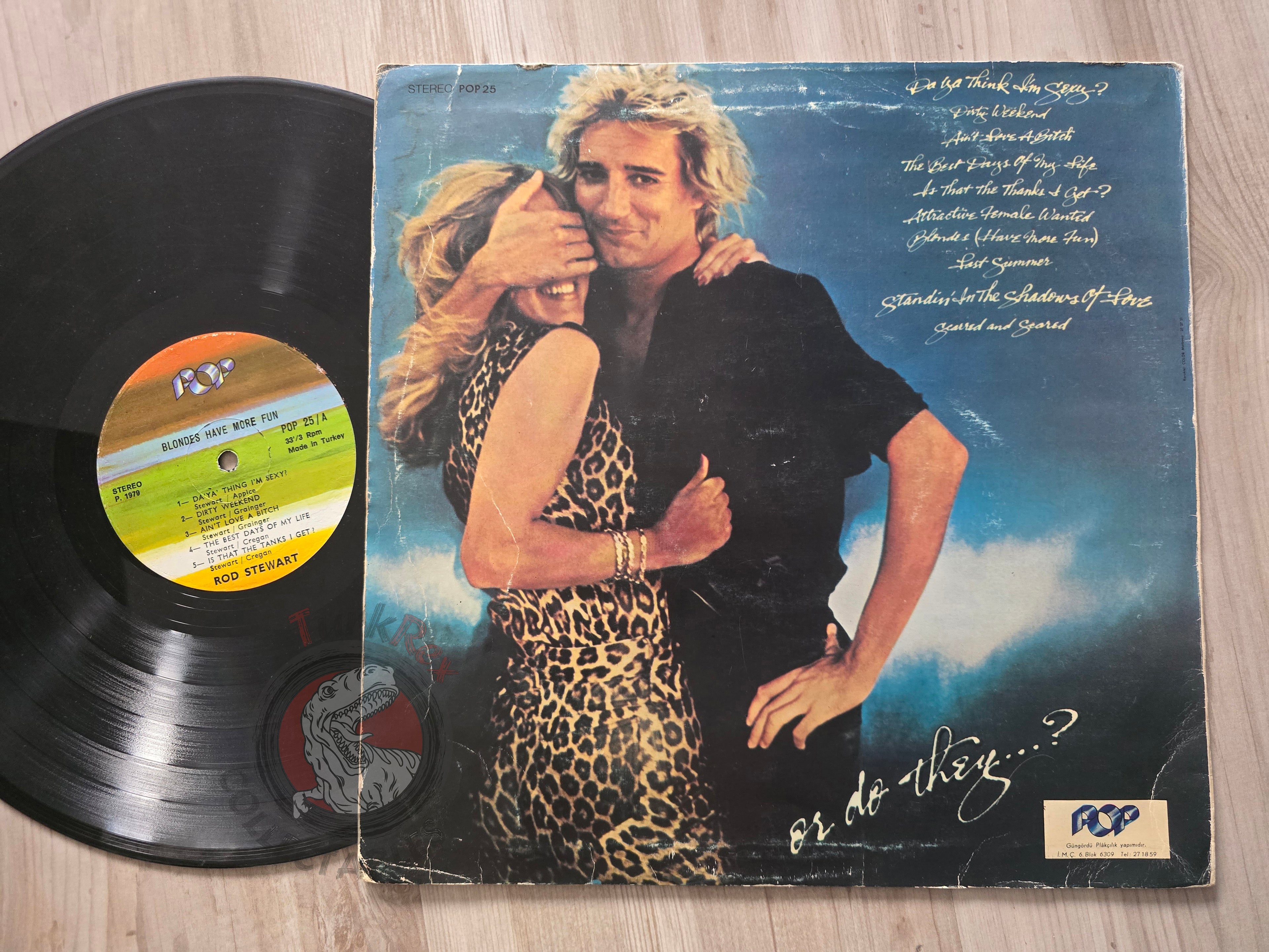 Rod Stewart – Blondes Have More Fun Turkish Pressing Vinyl Turkey Edition