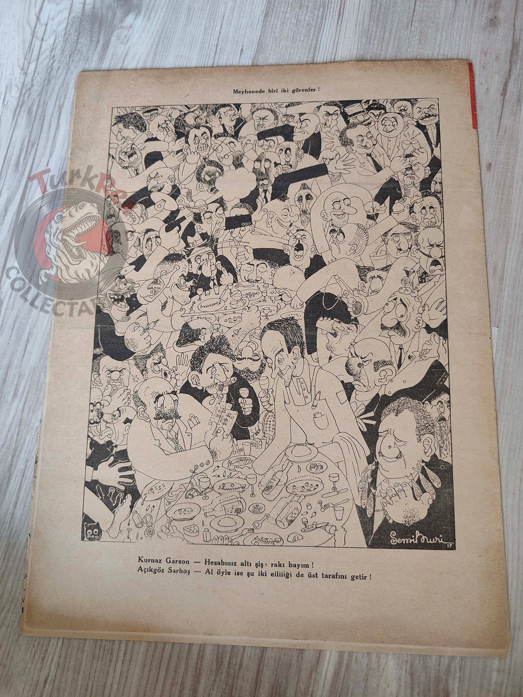Akbaba 1944 Humor Magazine Turkish Turkey Germany WW2 era Bulgaria Leopold Levy