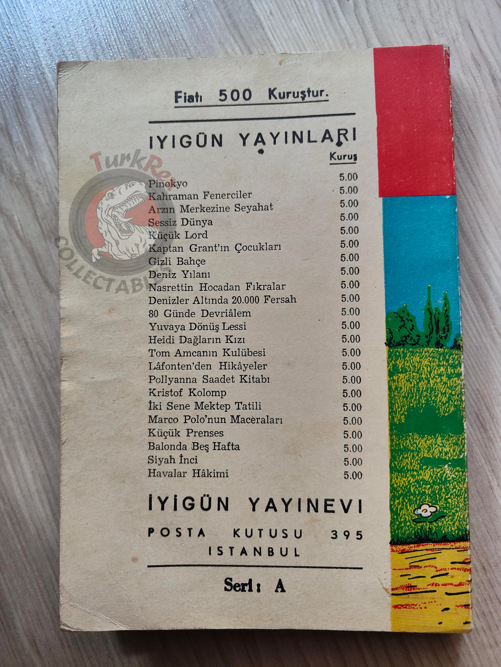 Carlo Collodi – Pinocchio 1965 Turkish Book Turkey Illustrated