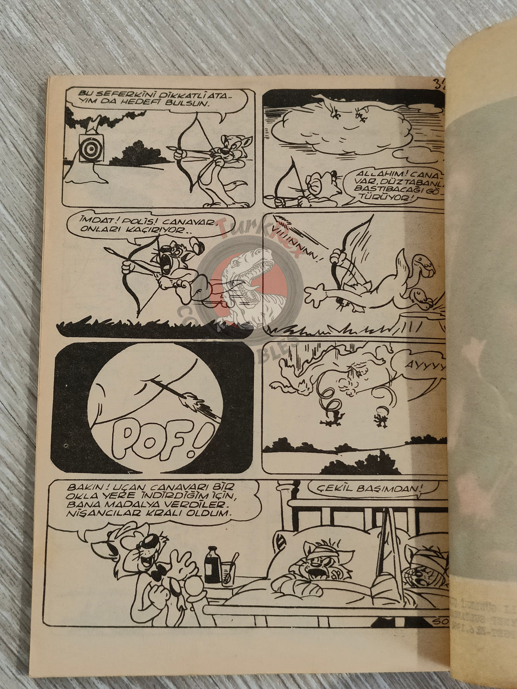 Johan et Pirlouit #22 1982 Turkish Comic Turkey La Flûte à Six Schtroumpfs #9 The Smurfs