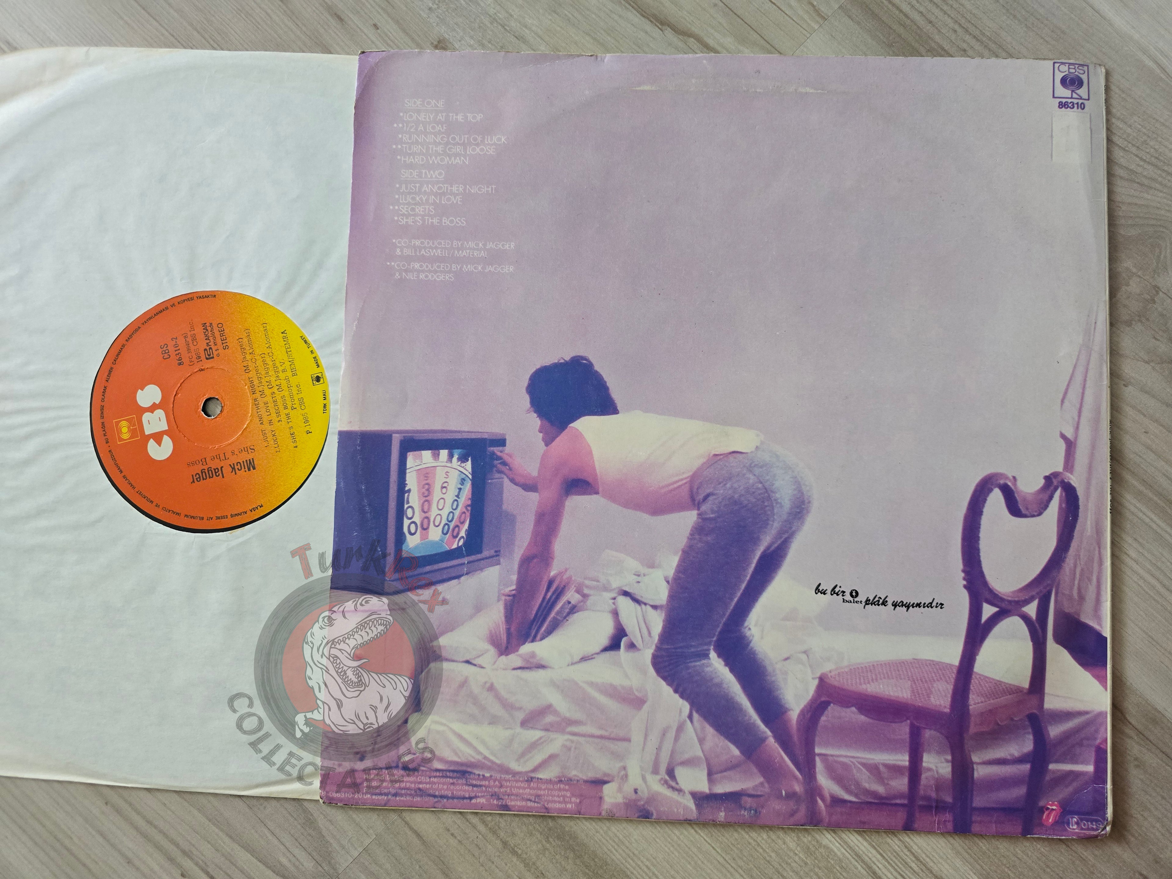 Mick Jagger – She's The Boss Turkish Pressing Vinyl Turkey Edition
