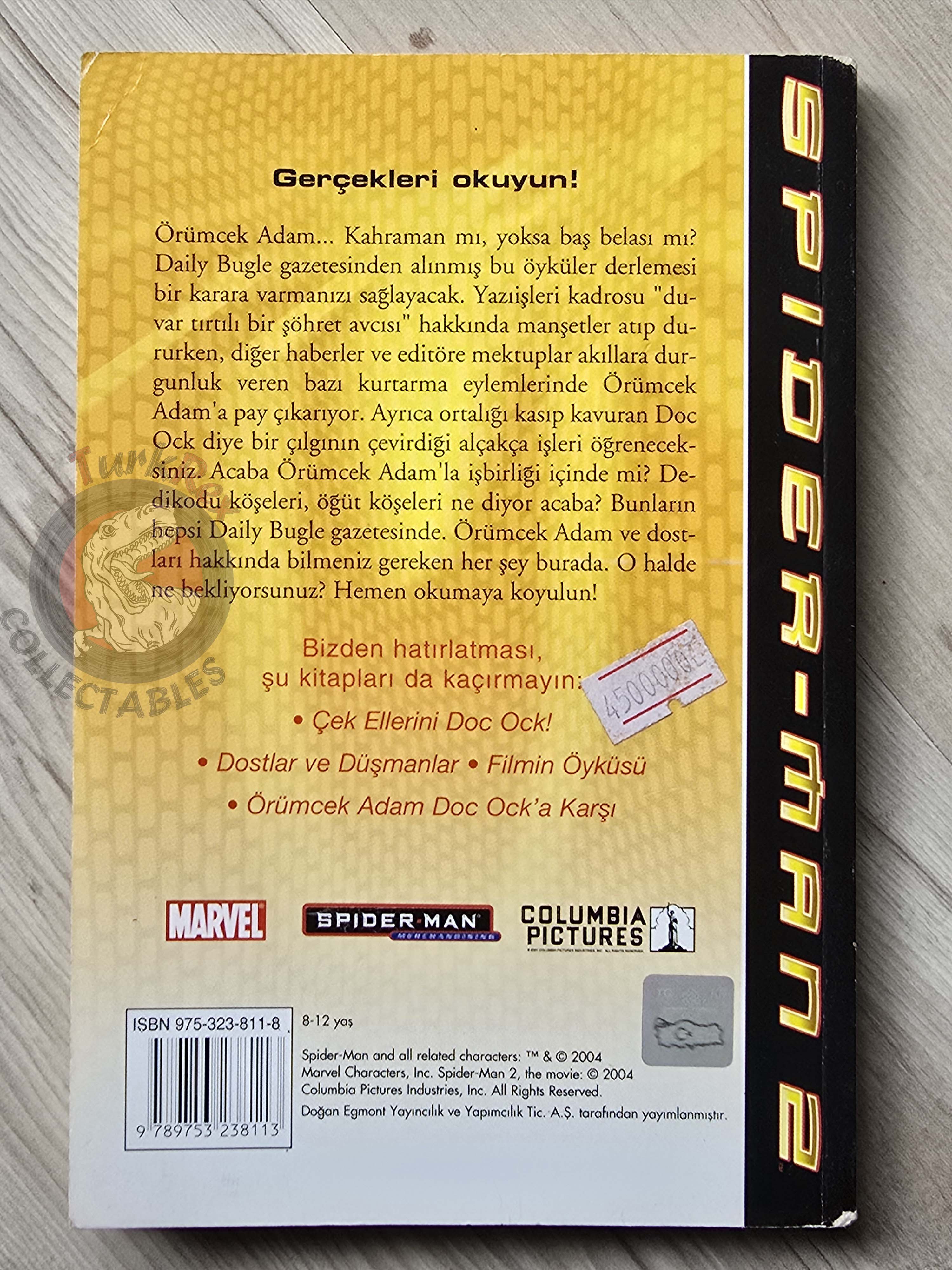 Spider-Man 2: The Movie Daily Bugle Stories 2004 1st Turkish Book Turkey