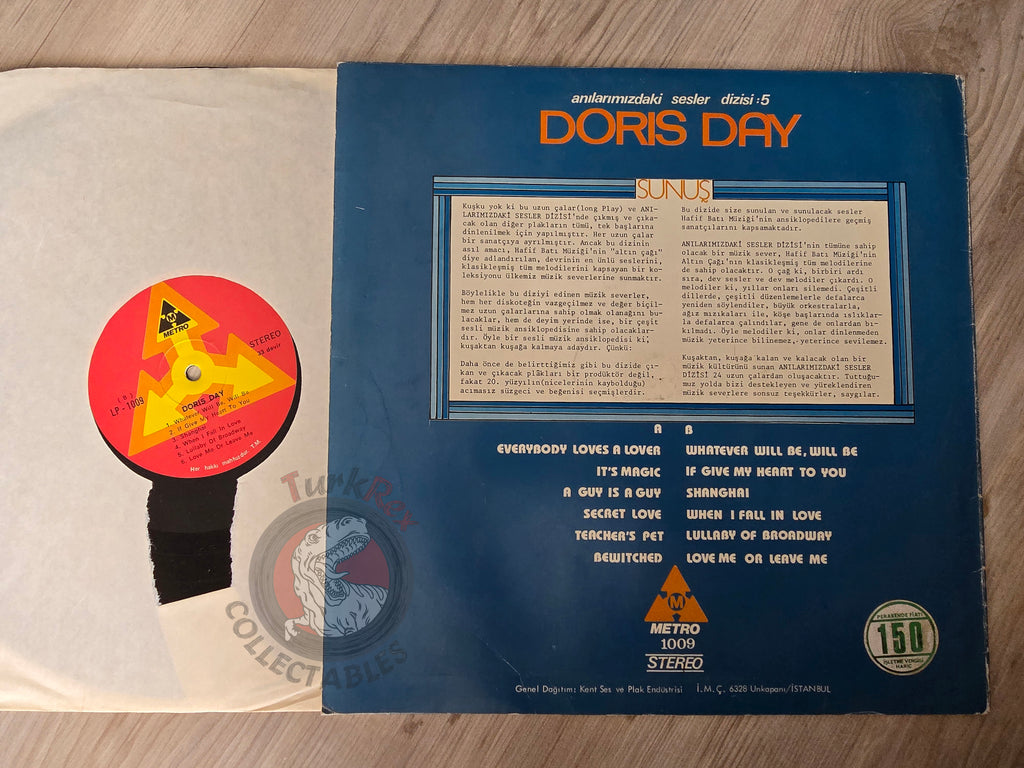 Doris Day – Anılarımızdaki Sesler Dizisi 5 Turkish Pressing Vinyl Turkey Edition