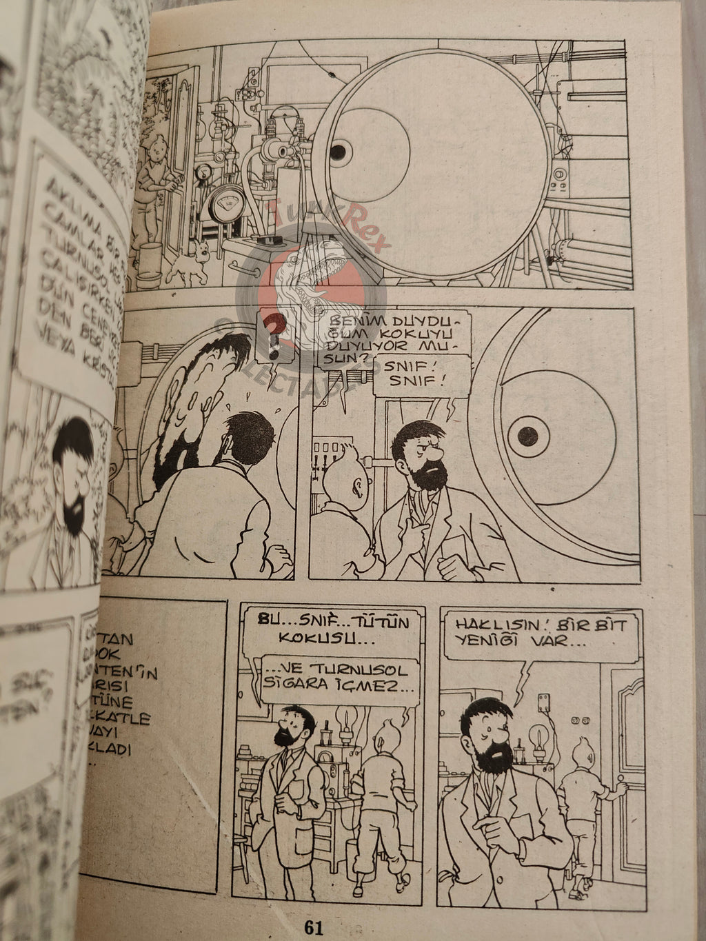 Tintin – The Calculus Affair & The Shooting Star 1980s Turkish Edition Comic Turkey
