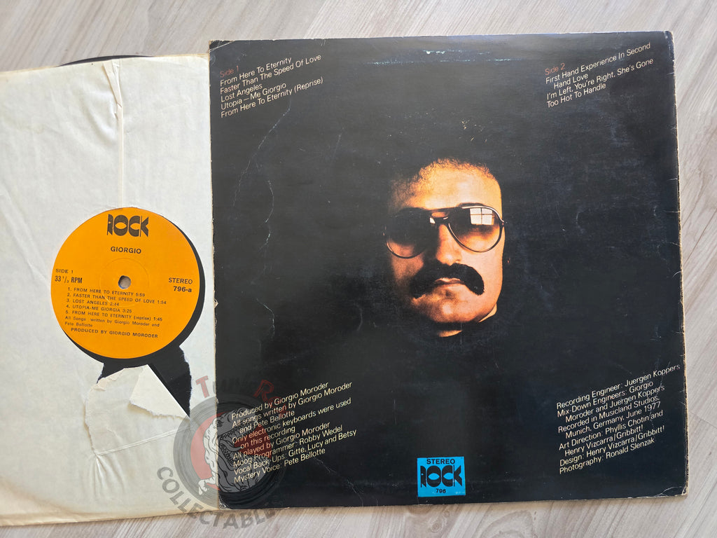 Giorgio Moroder – From Here To Eternity Turkish Pressing Vinyl Turkey Edition
