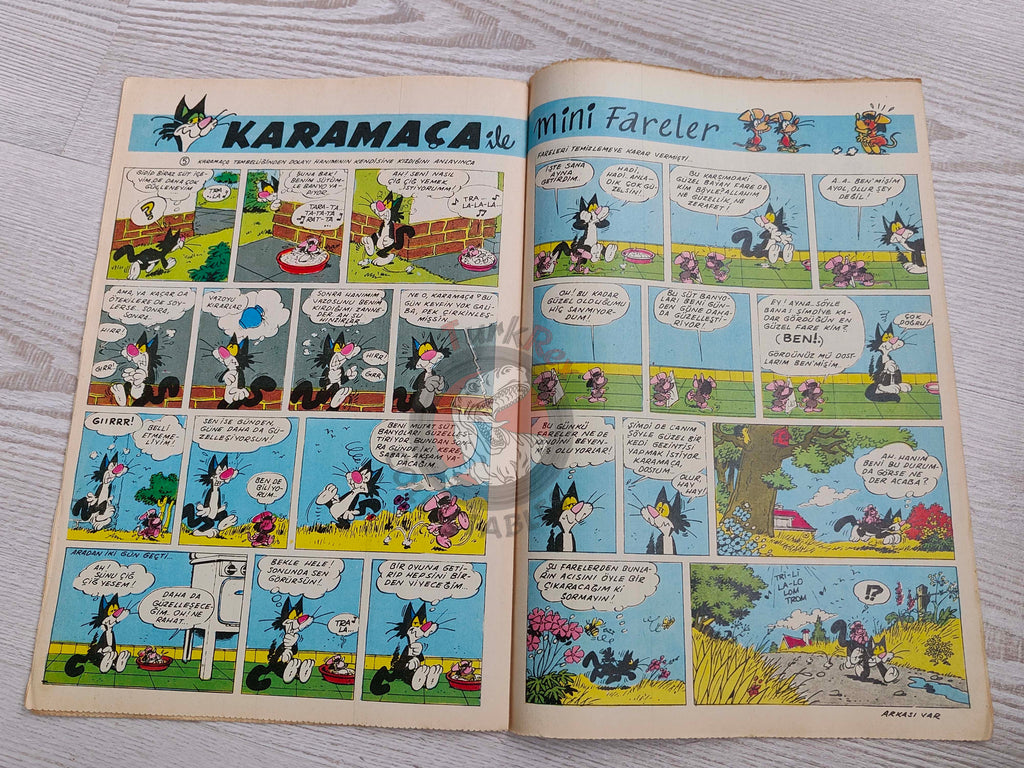Doğan Kardeş 1969 Magazine #15 Turkish Comic Turkey Zero X, Captain Scarlet, Tarzan