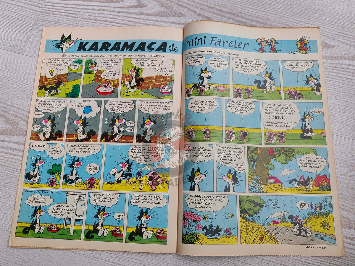 Doğan Kardeş 1969 Magazine #15 Turkish Comic Turkey Zero X, Captain Scarlet, Tarzan