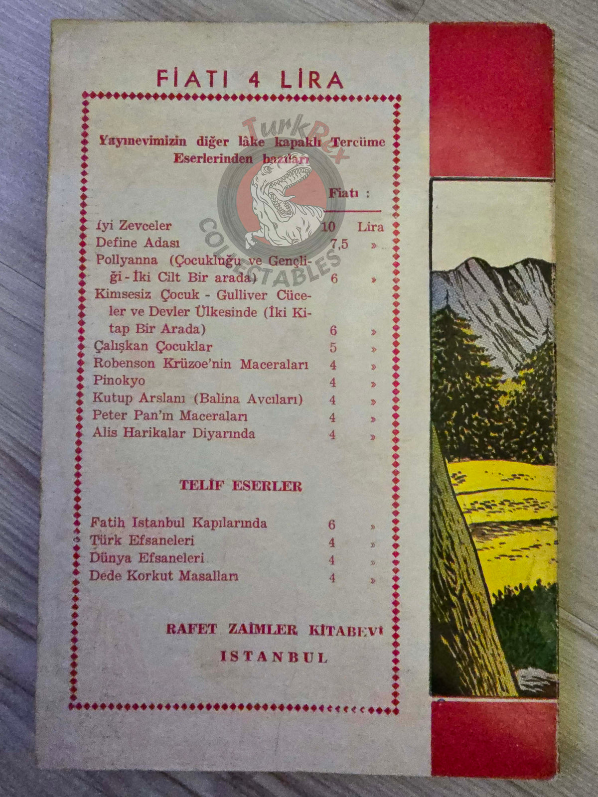 Enver Benhan Şapolyo – Fairy and Giant Tales 1966 Turkish Book Turkey Illustrated
