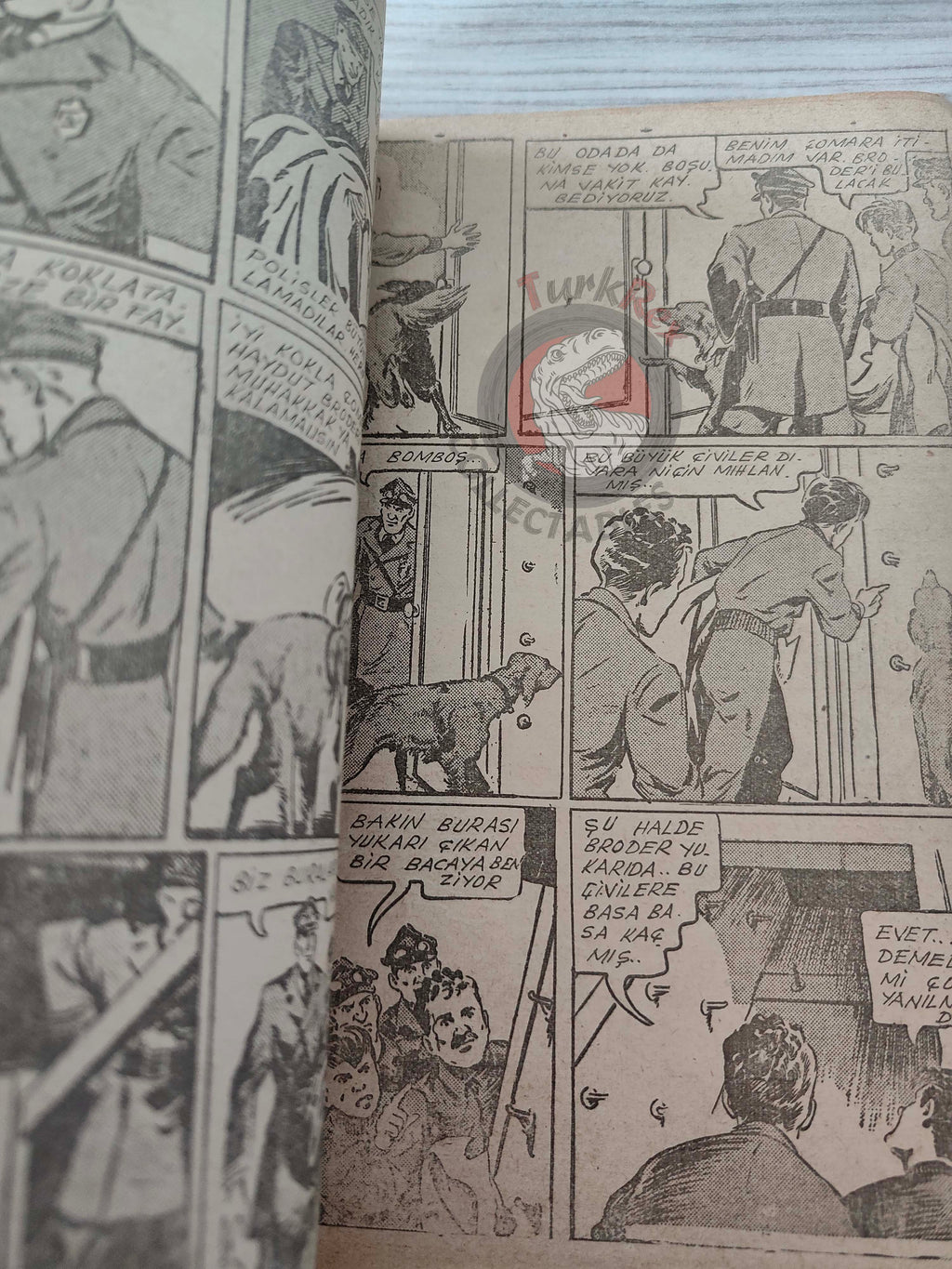1001 Roman 1943 Radio Patrol Charles Schmidt Turkish Comic Mag Turkey