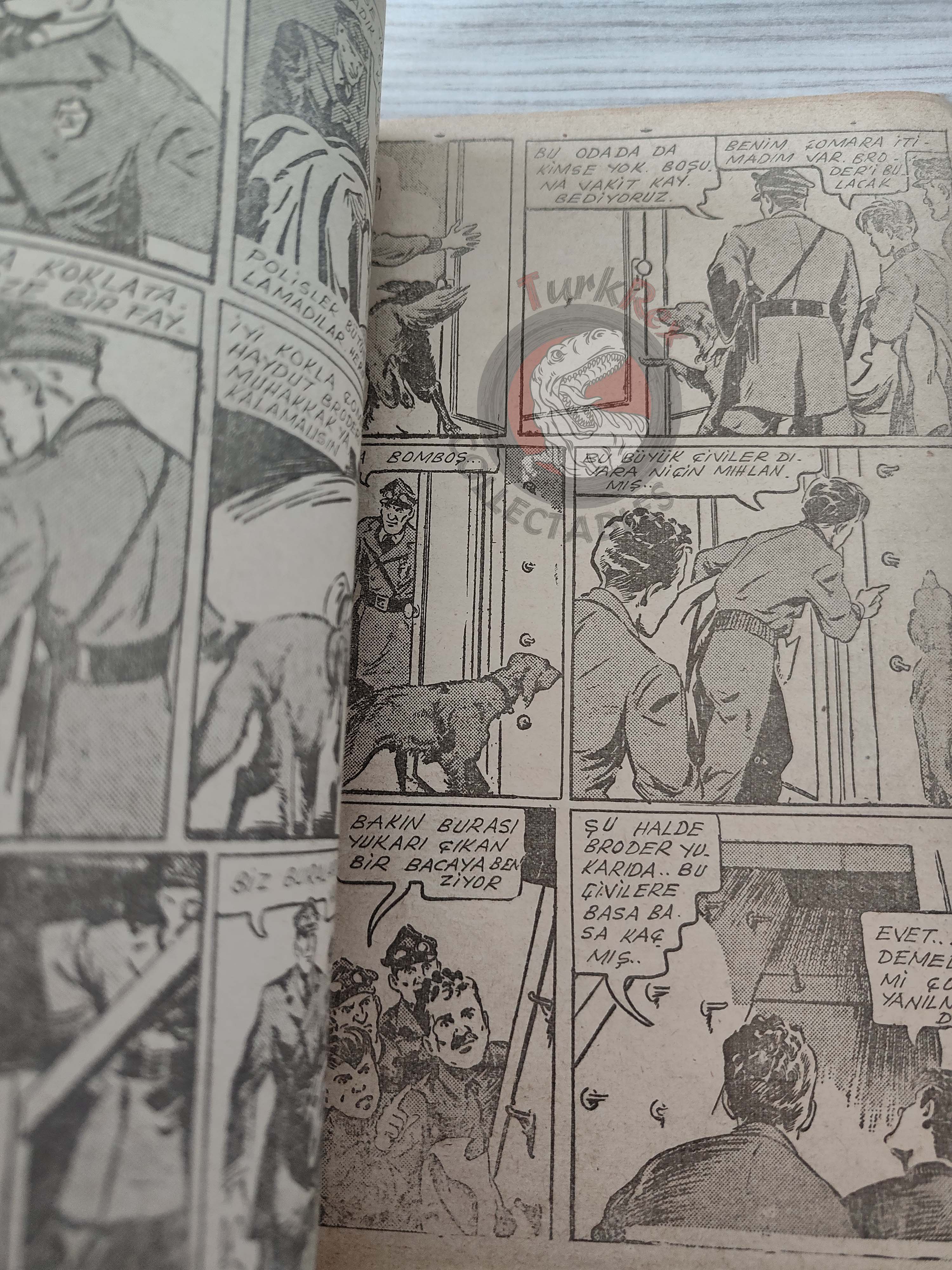 1001 Roman 1943 Radio Patrol Charles Schmidt Turkish Comic Mag Turkey