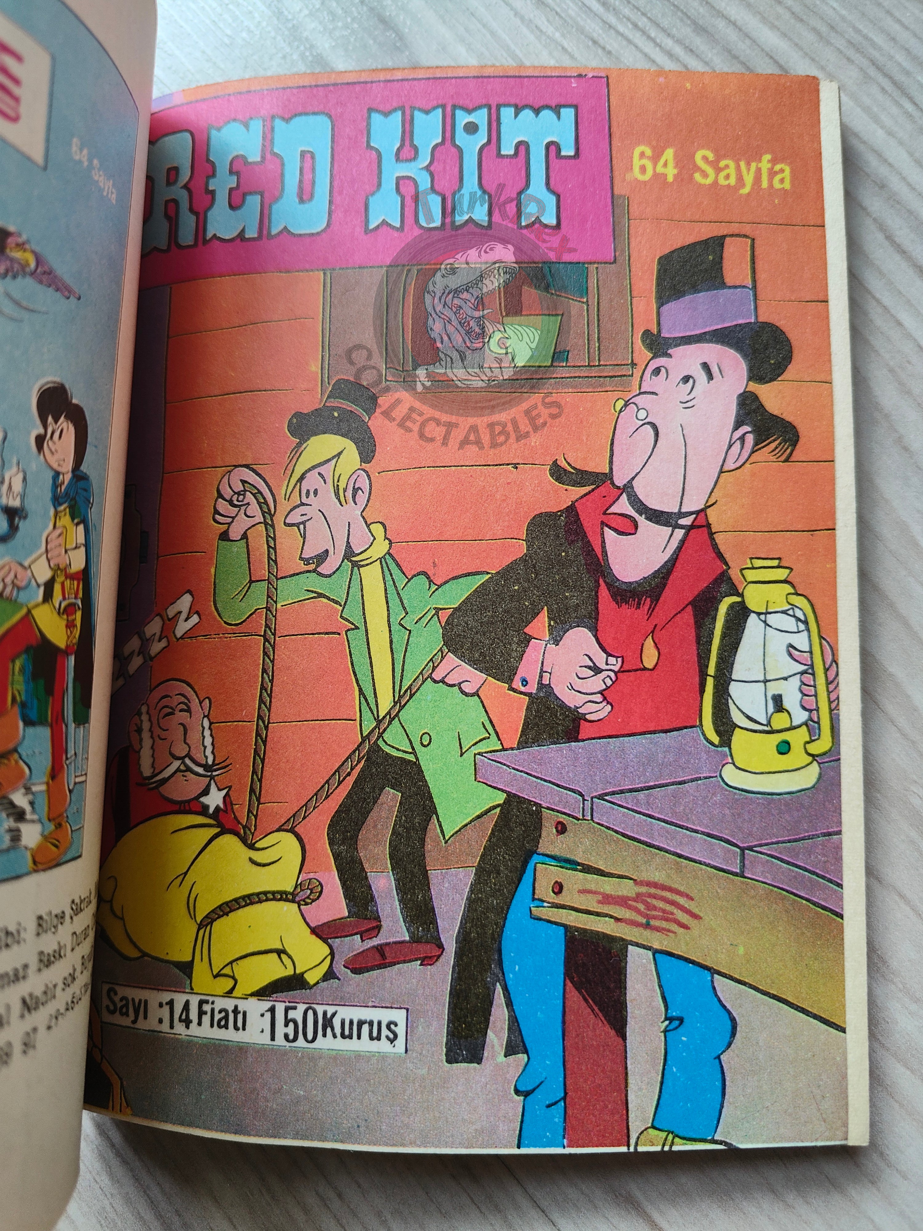 Lucky Luke #5 L’Elixir du Docteur Doxey 1972 Turkish Comic Turkey Le Vieux Nick Boule et Bill