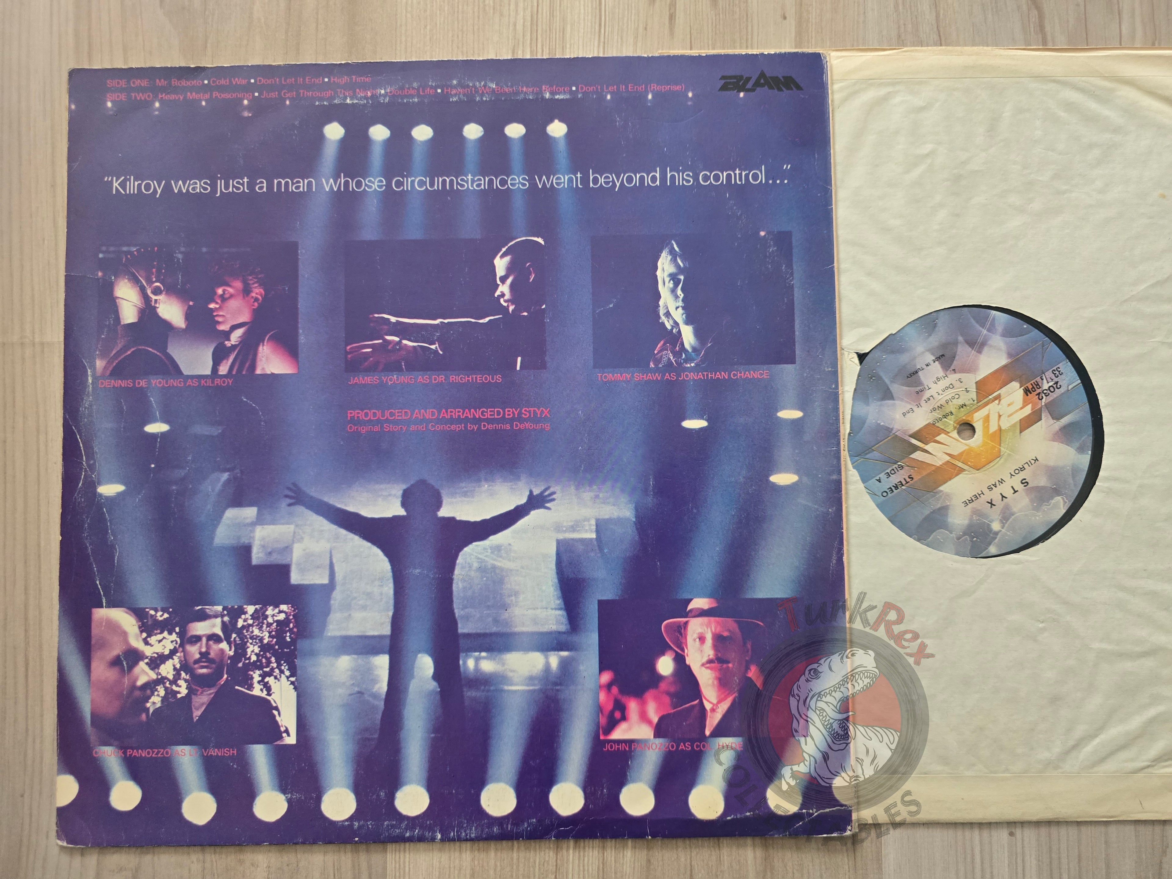 Styx – Kilroy Was Here Turkish Pressing Vinyl Turkey Edition 1