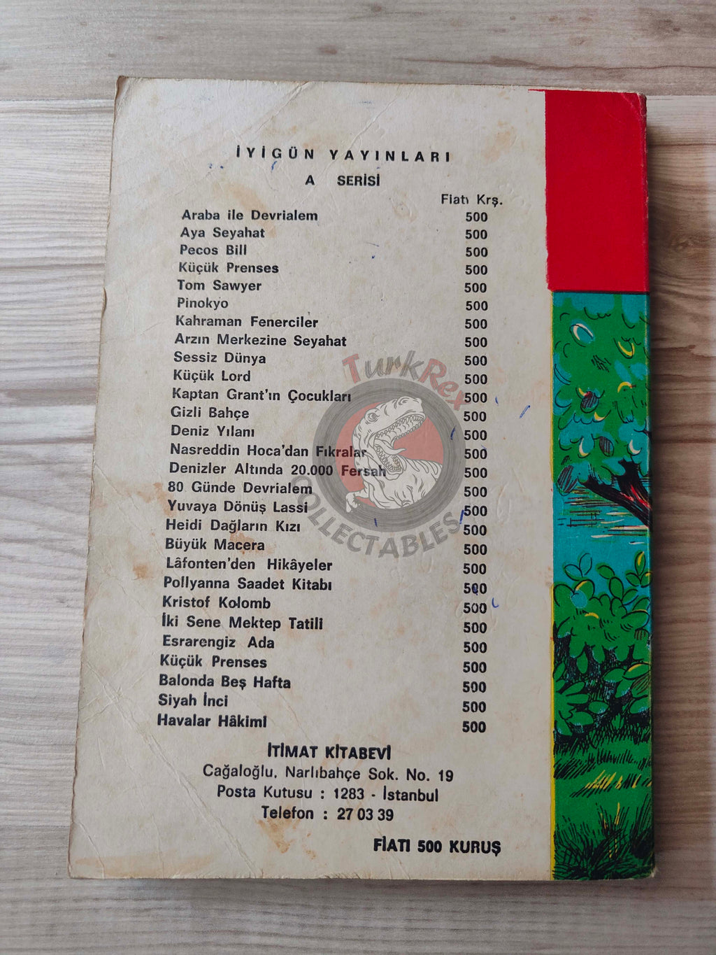 Mark Twain – Tom Sawyer 1971 Turkish Book Turkey Illustrated