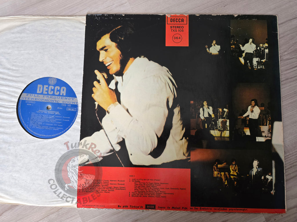 Engelbert Humperdinck – Live And S.R.O. At The Riviera Hotel, Las Vegas Turkish Pressing Vinyl Turkey Edition