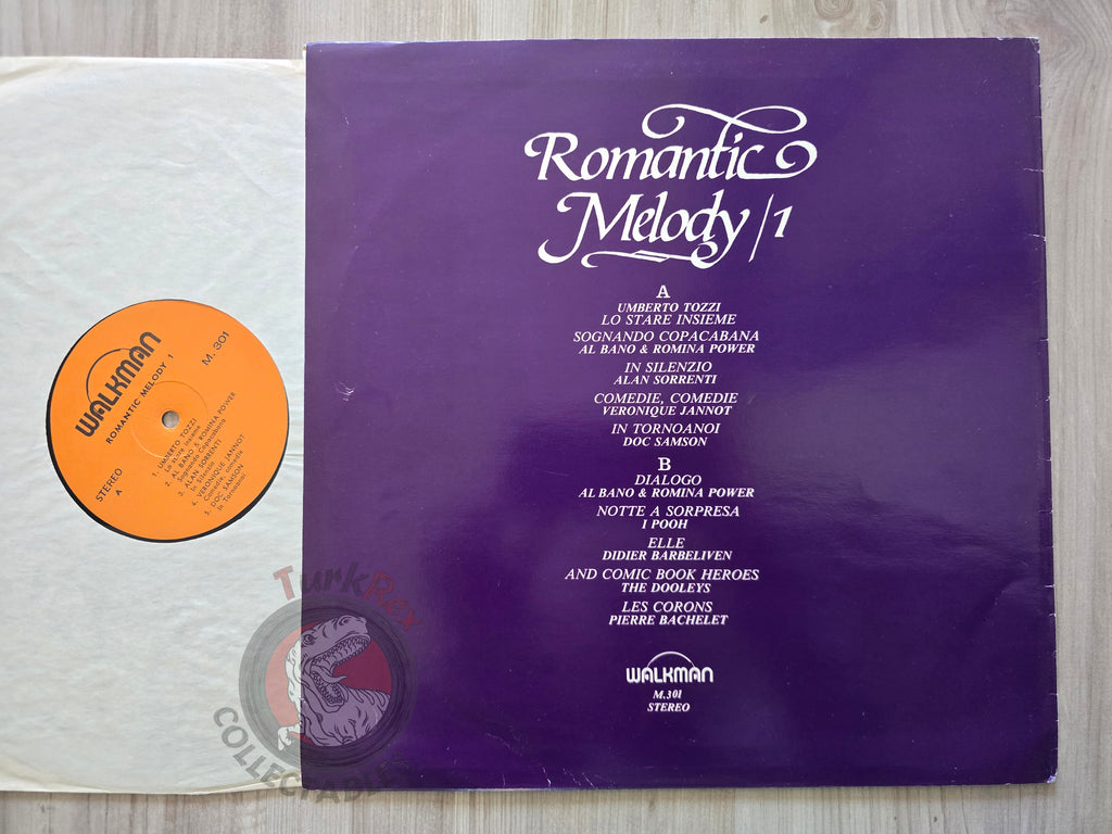 Various – Romantic Melody 1 Turkish Pressing Vinyl Turkey Edition