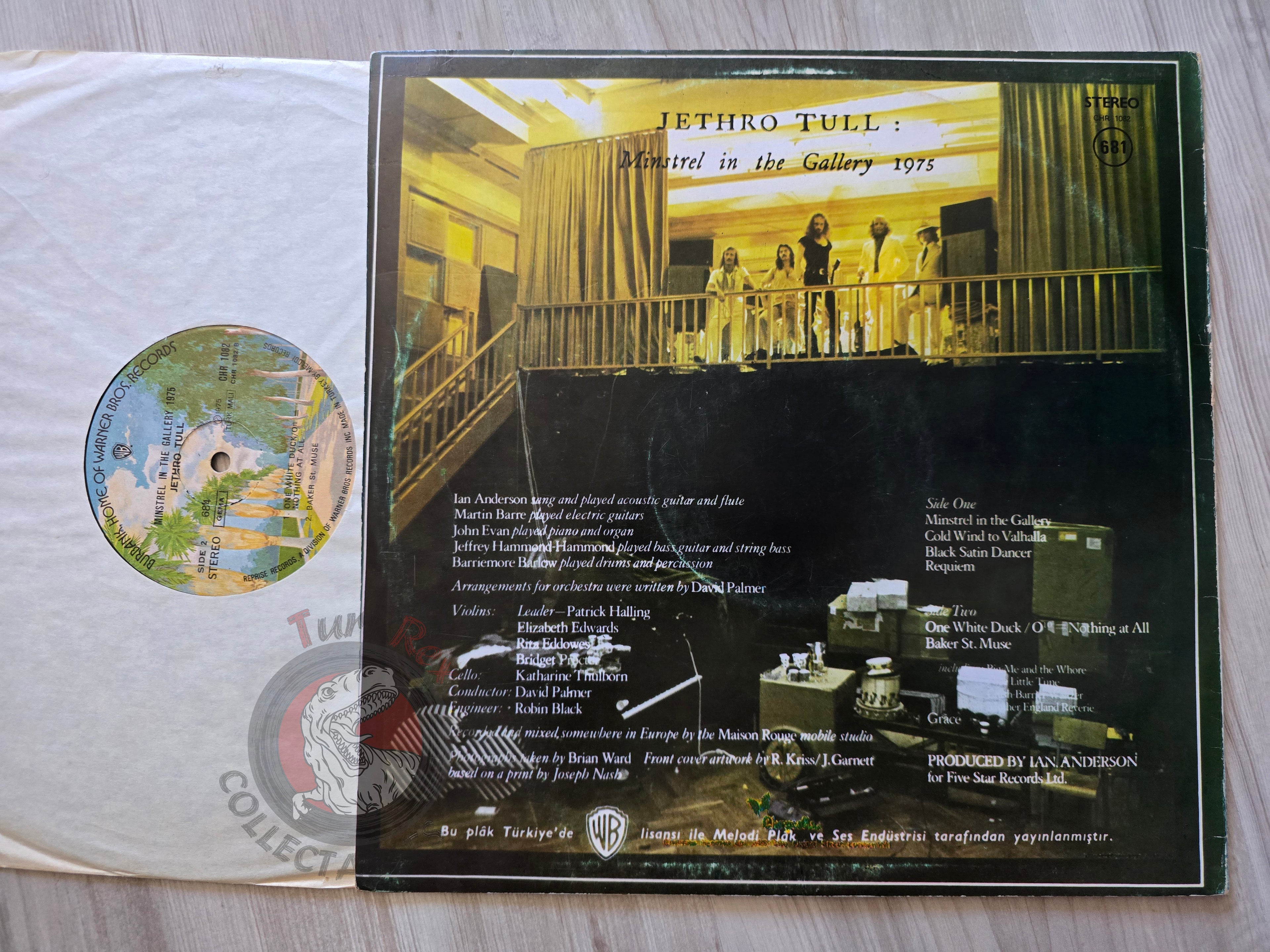 Jethro Tull – Minstrel In The Gallery Turkish Pressing Vinyl Turkey Edition