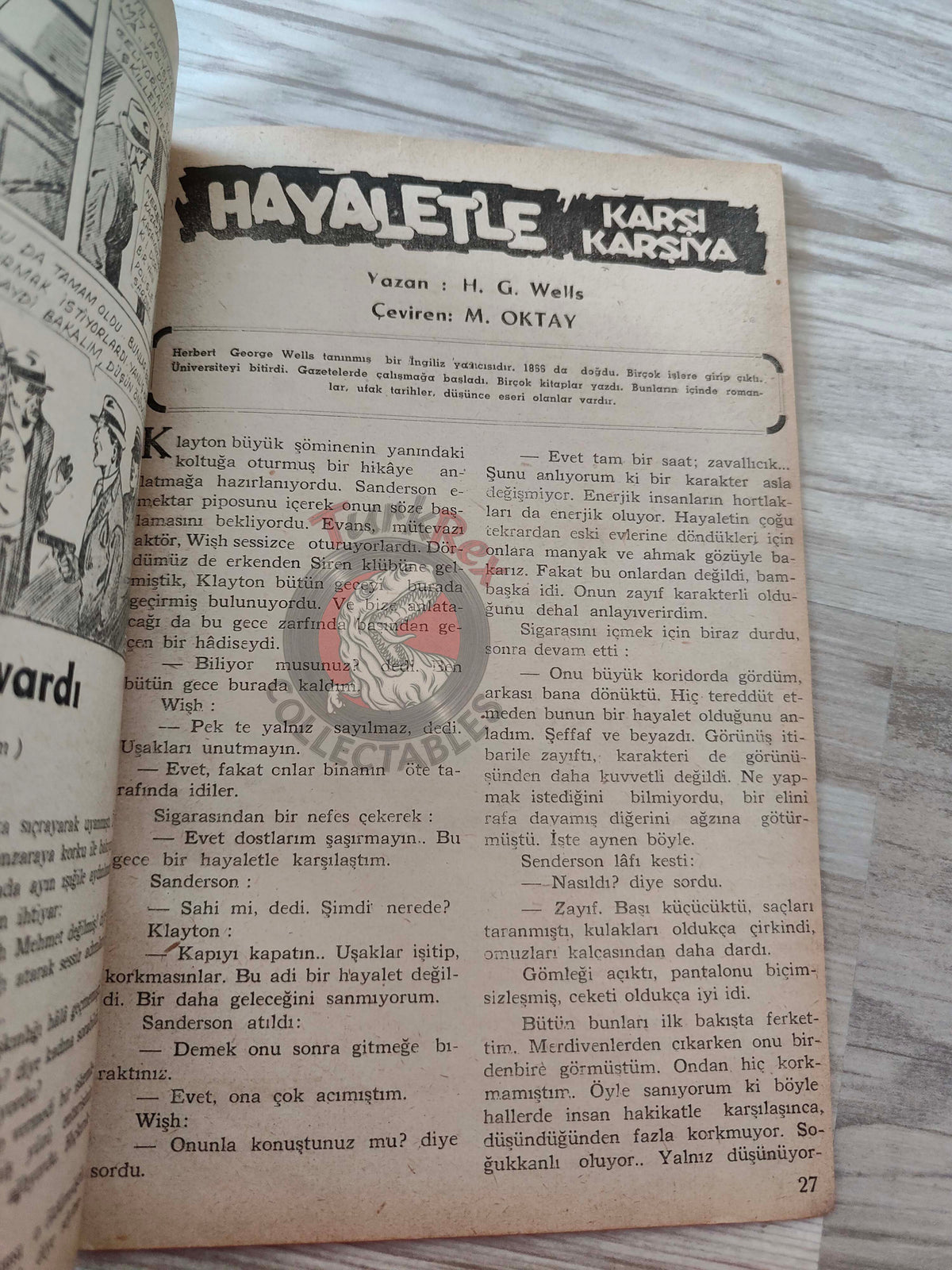 1001 Roman 1944 The Green Nest Turkish Comic Mag Turkey