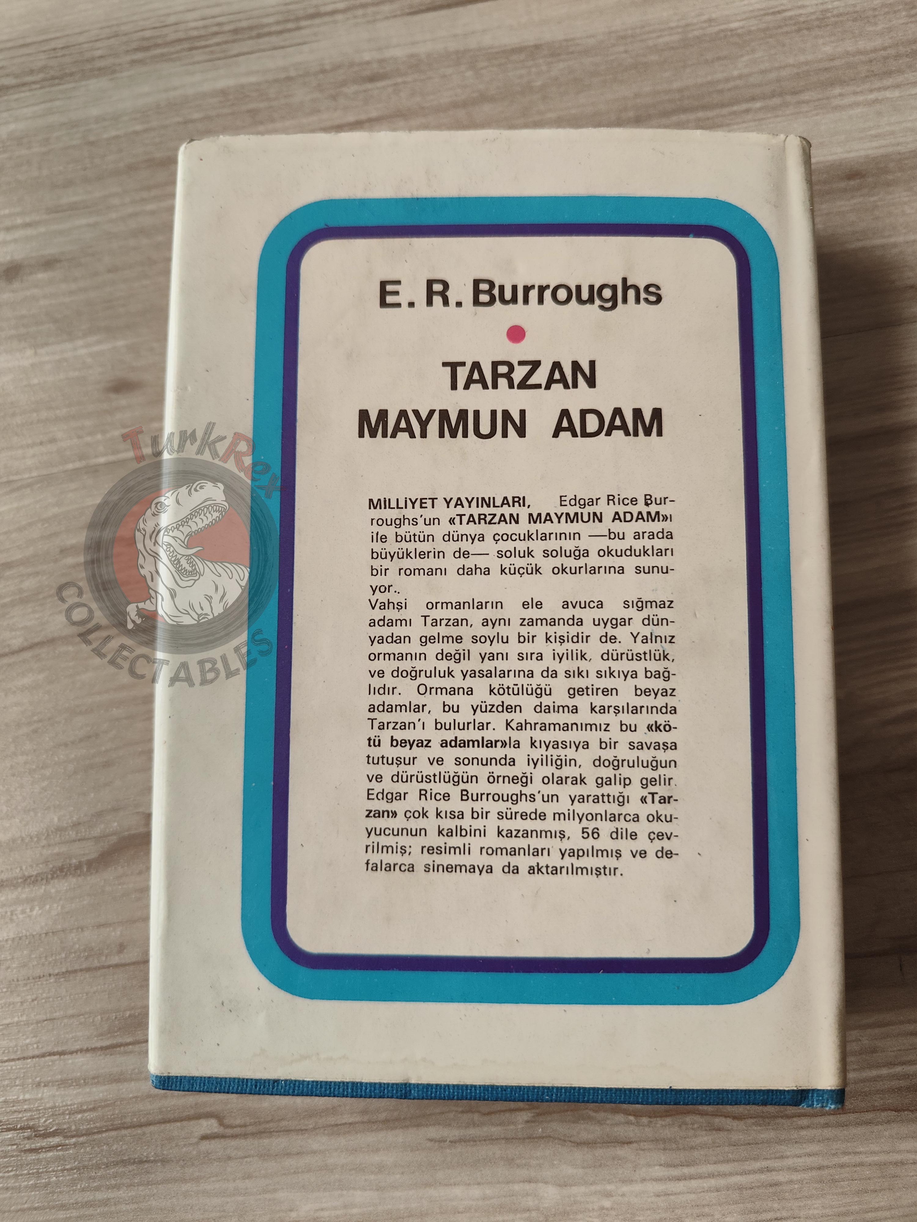 Edgar Rice Burroughs – Tarzan 1971 HC/DJ Turkish Book Turkey Illustrated Johnny Weissmuller