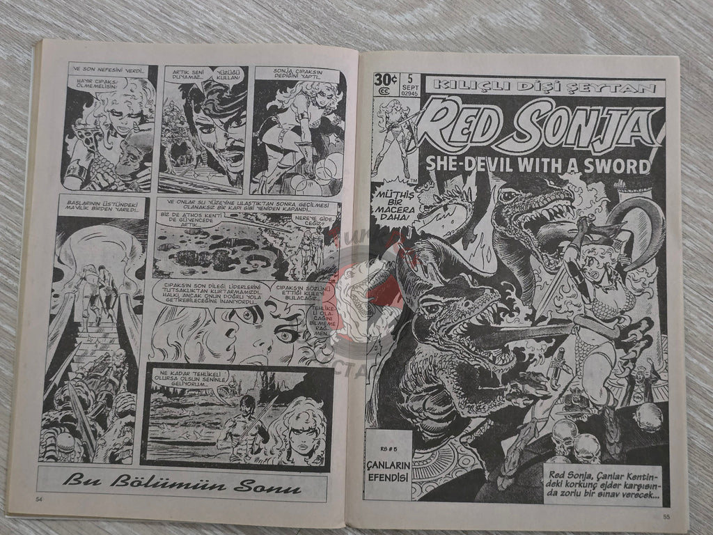 Red Sonja #6 2000 Turkish Comic Turkey vol 1 #2 #3 #4 #5