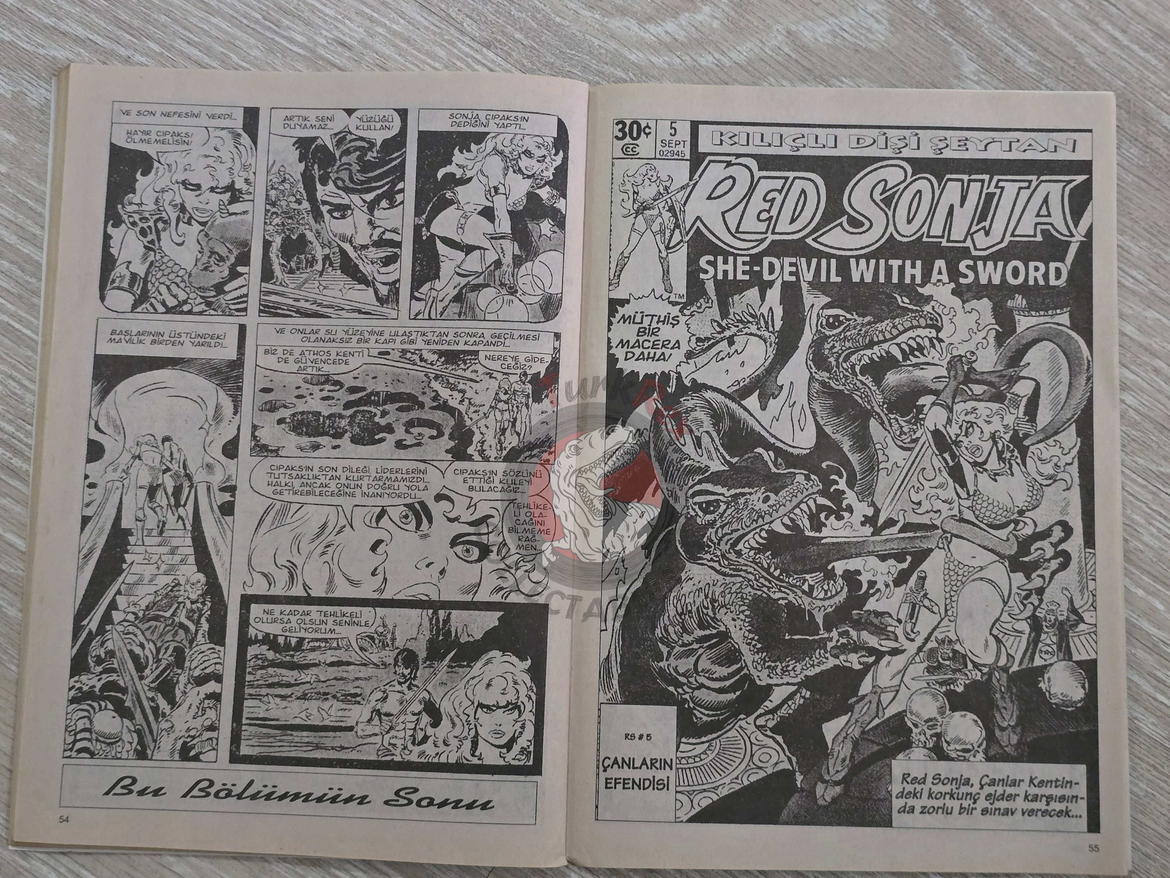 Red Sonja #6 2000 Turkish Comic Turkey vol 1 #2 #3 #4 #5