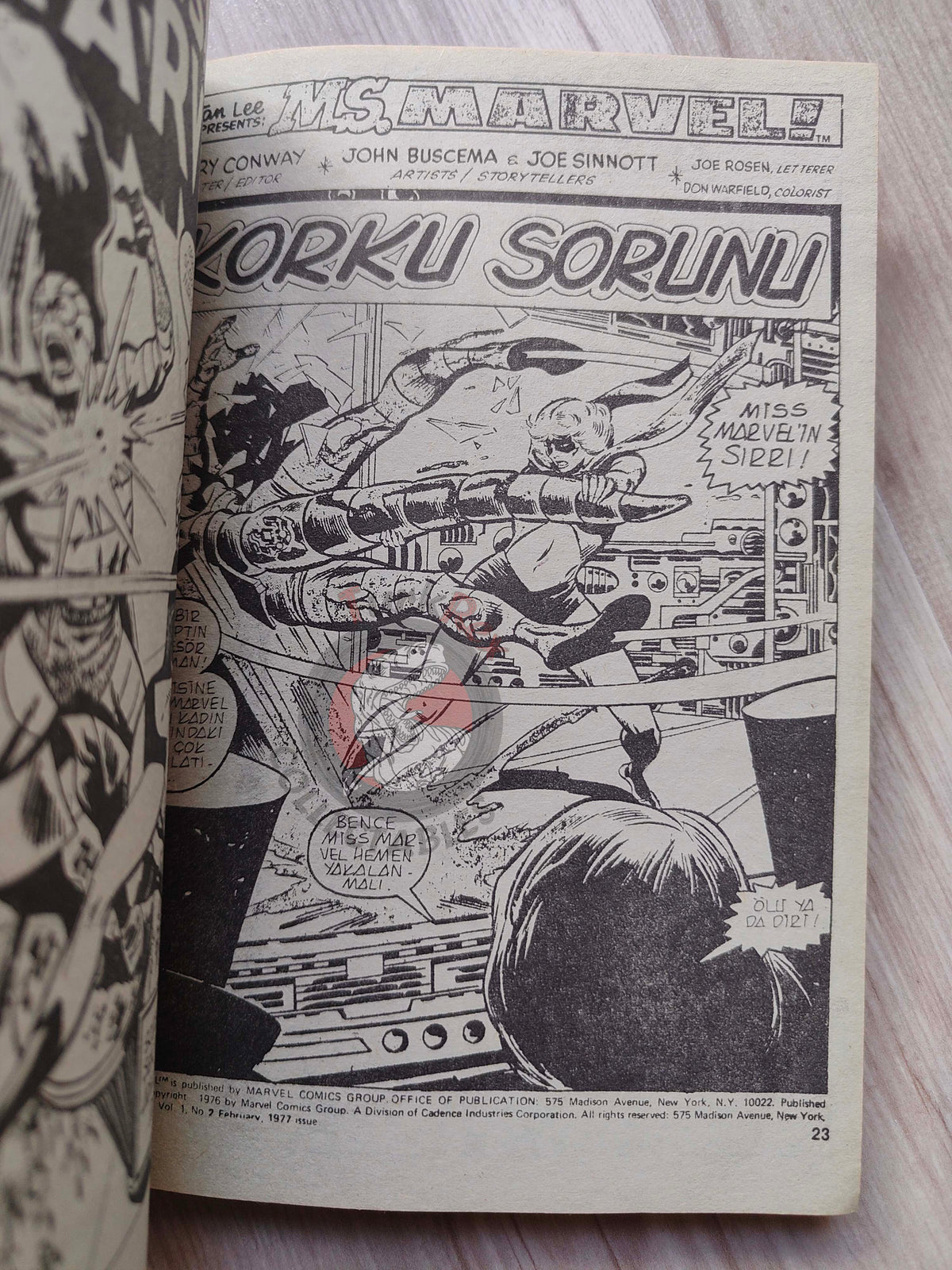 Ms. Marvel Vol #1 1988 Turkish Comic Turkey #1 #2 #3 The Avengers #184