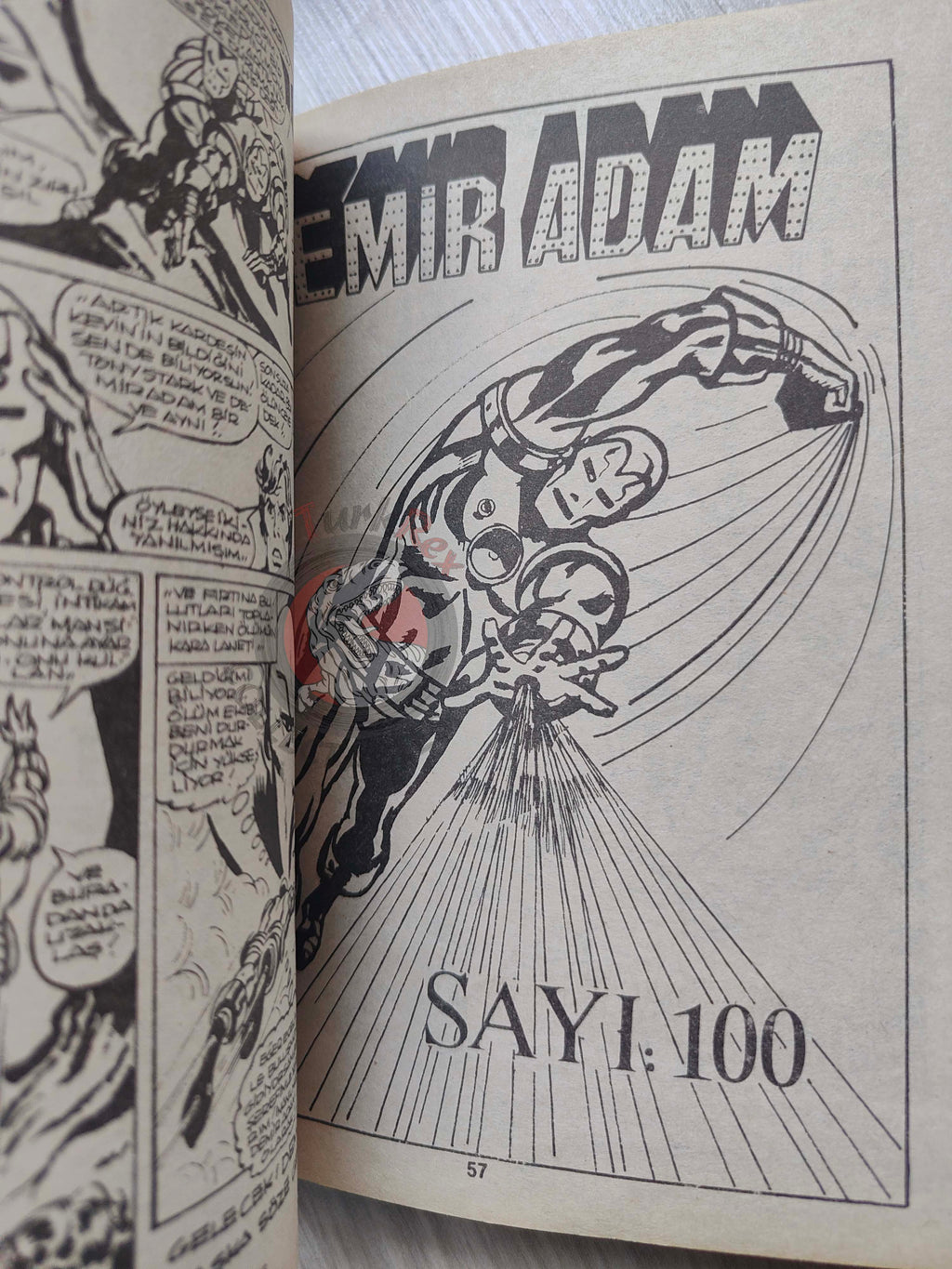 Iron Man #8 Demir Adam 1989 Turkish Comic Turkey #97 #98 #99 #100