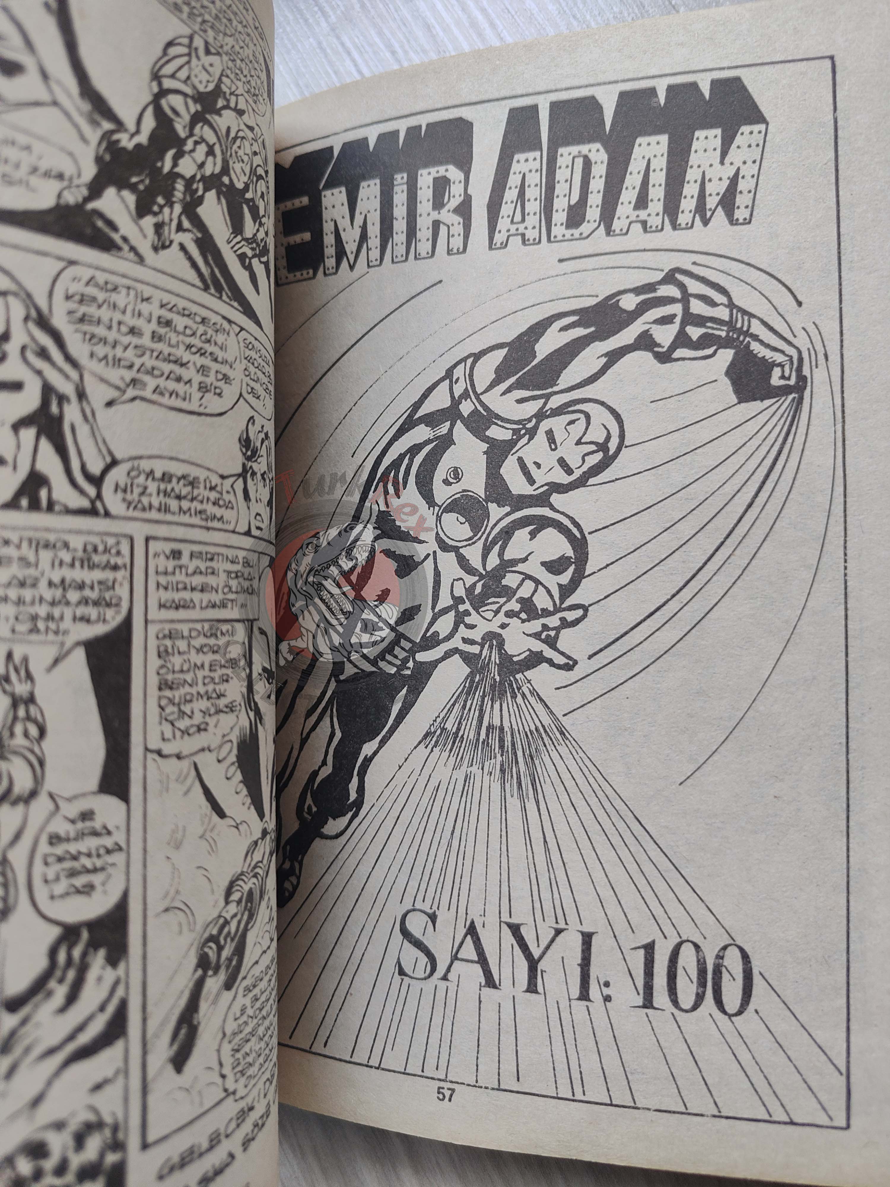 Iron Man #8 Demir Adam 1989 Turkish Comic Turkey #97 #98 #99 #100
