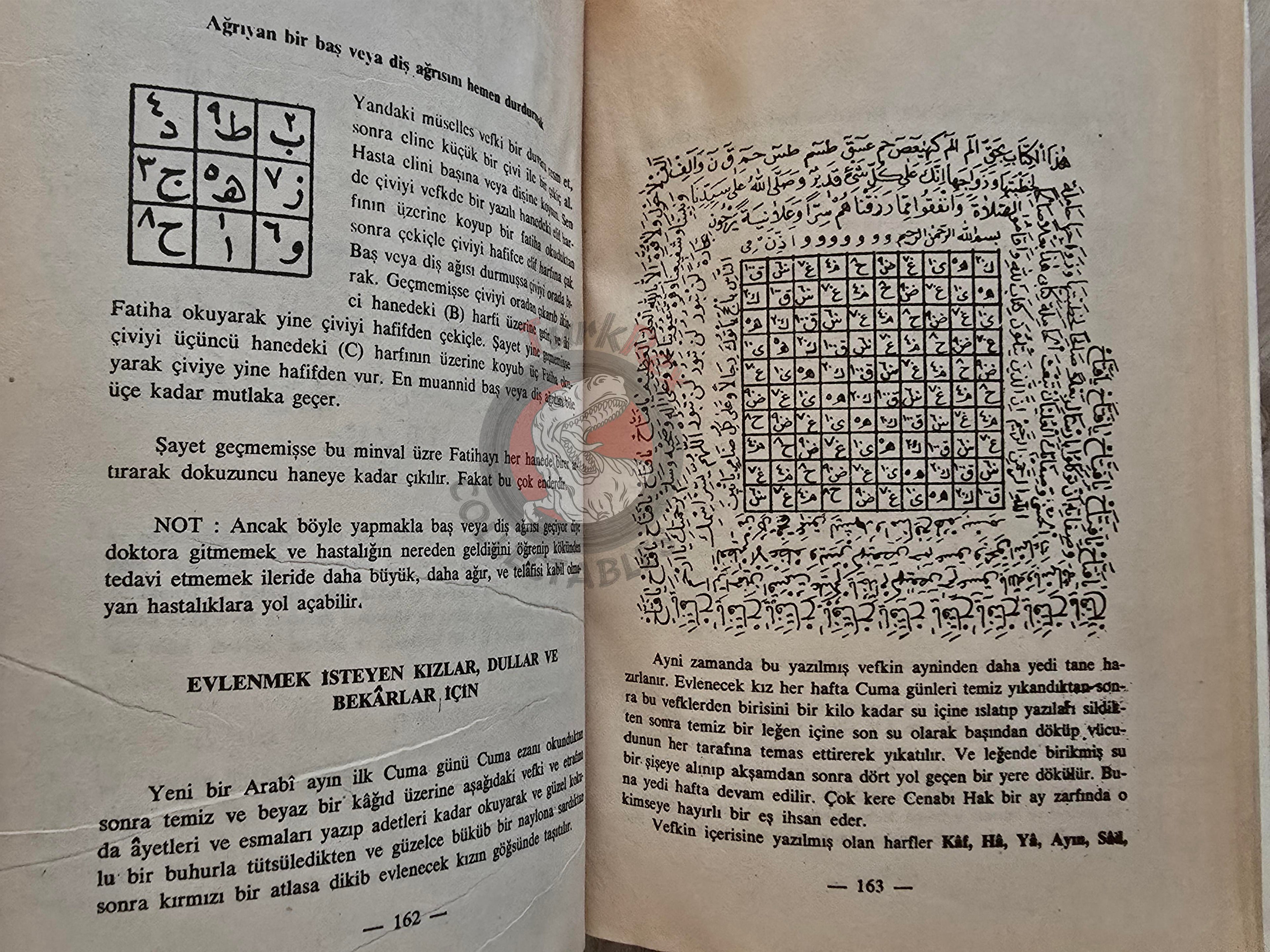 Hidden Sciences Vol 1 Islamic Occult Havass Vefq Spells Charm Turkish Book Islam Talisman