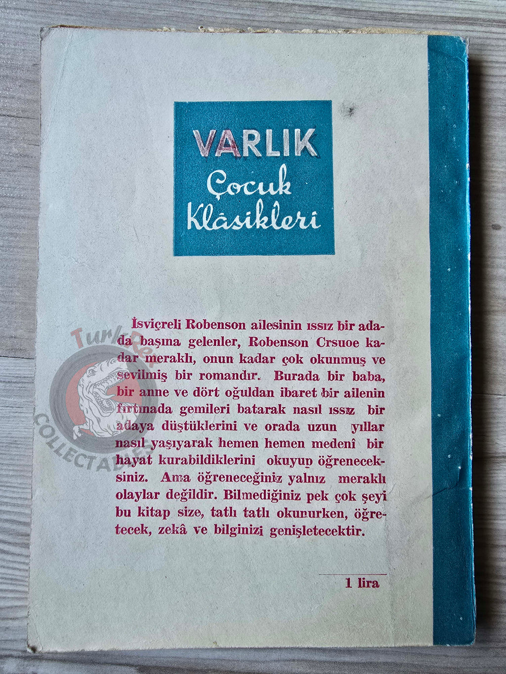 Johann David Wyss – The Swiss Family Robinson 1957 Turkish Book Turkey Illustrated